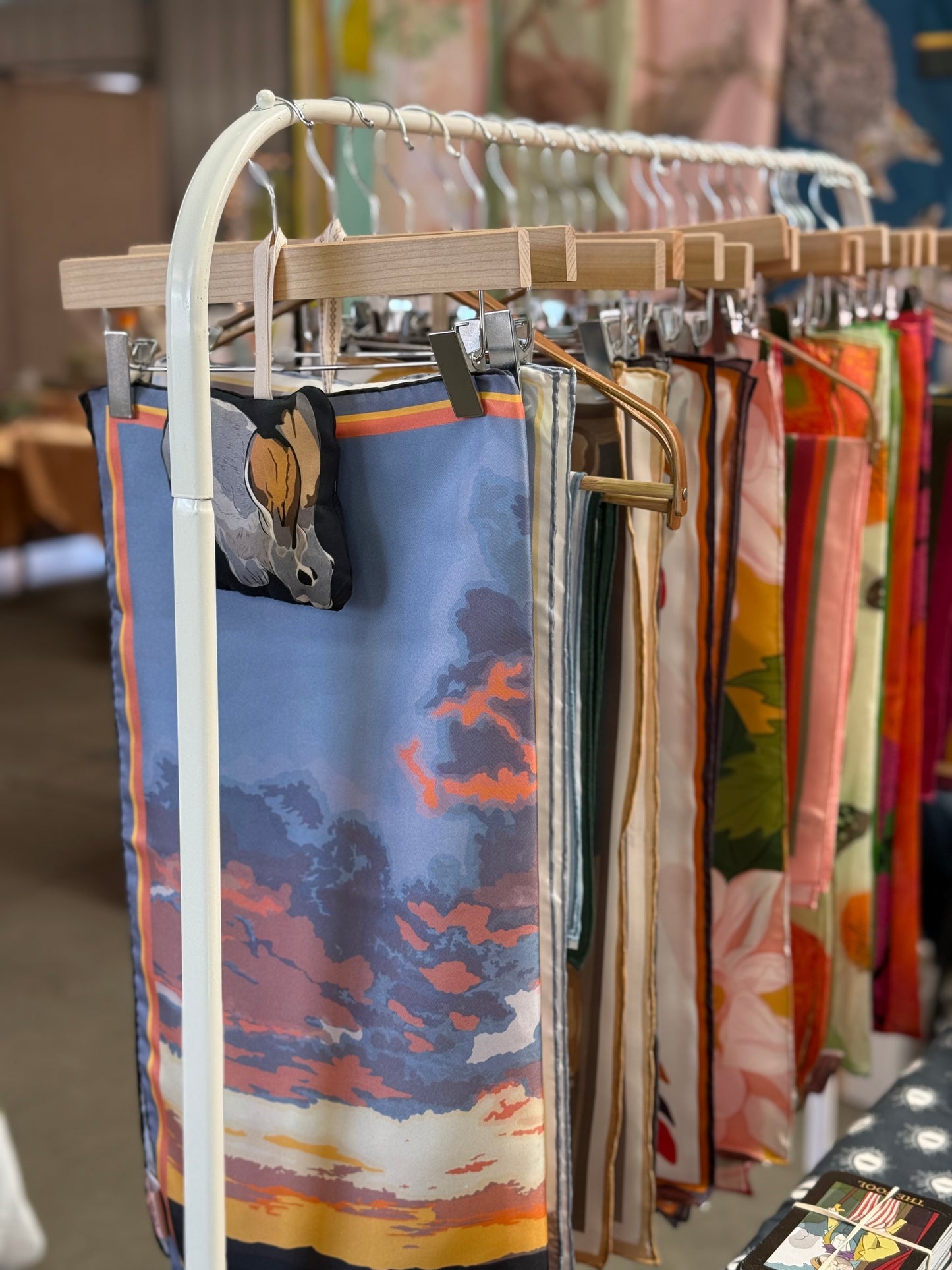 A. Made to order Silk Scarves July Delivery New Mexico Fauna