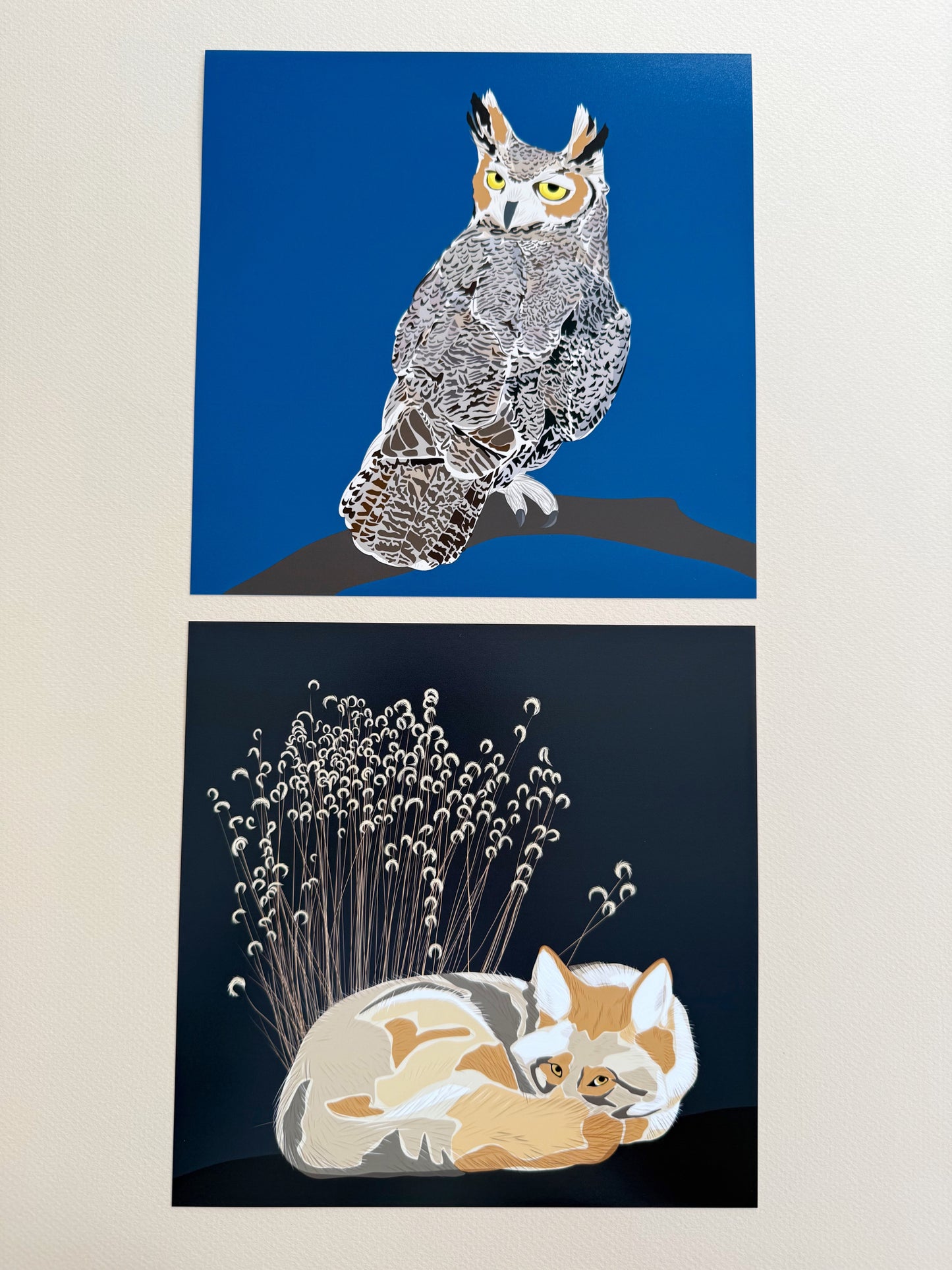 AB. Great Horned Owl print