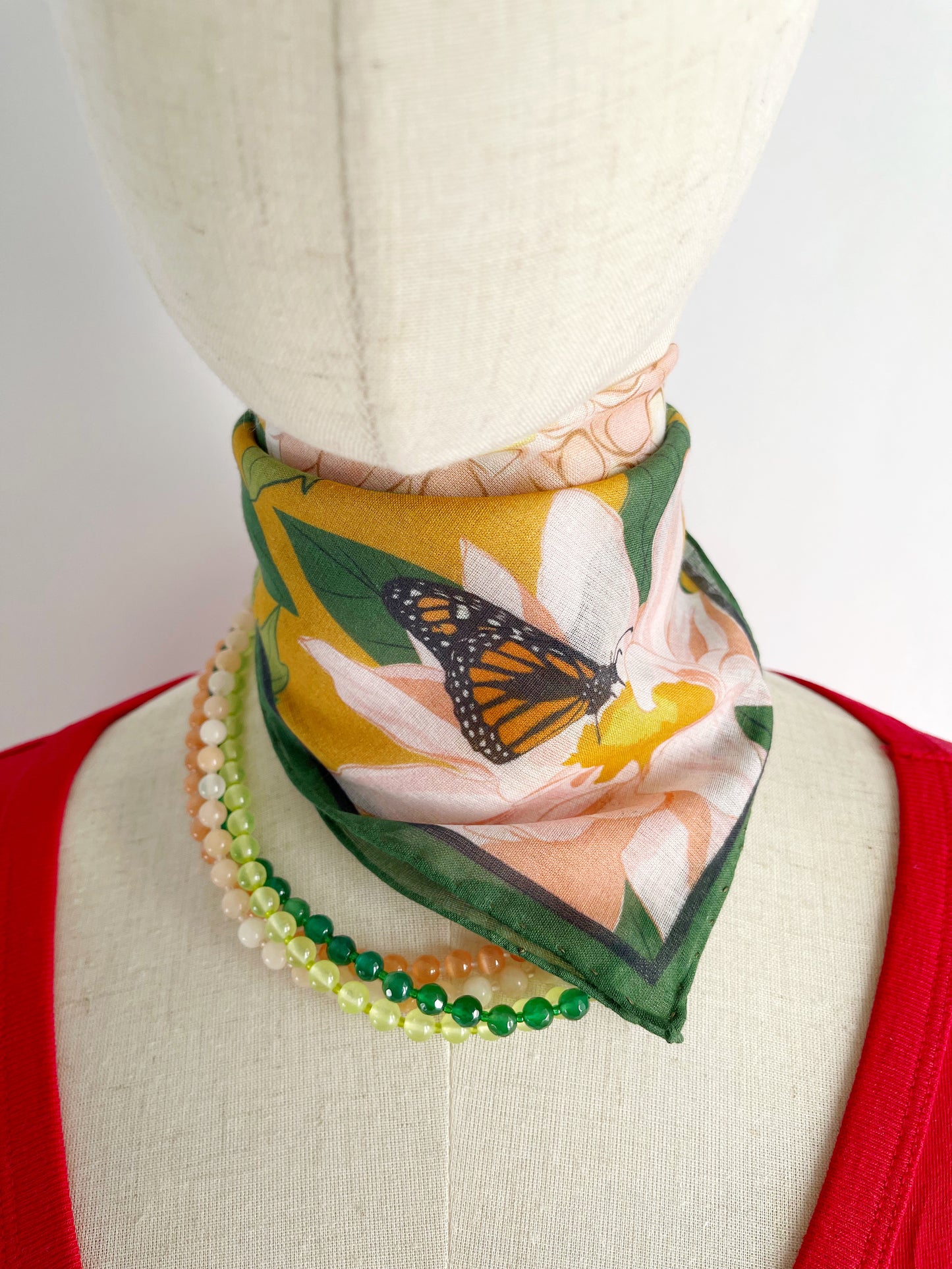 AB. Mini scarf/wristlets Cotton 13” square