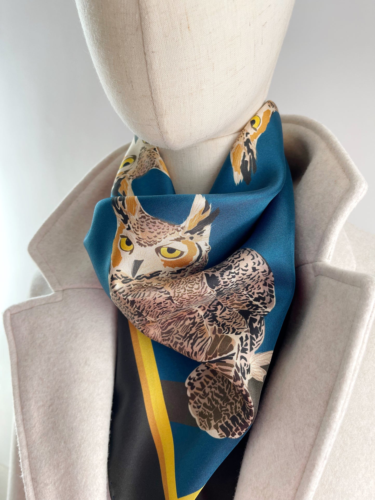 A. Made to order Silk Scarves July Delivery New Mexico Fauna