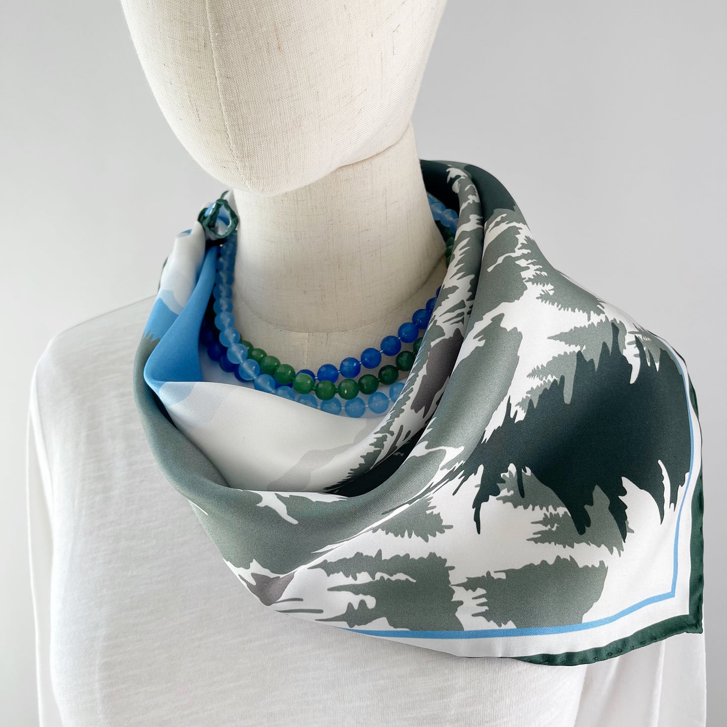 DB. Special Order Winter Mountains Silk Twill Scarf