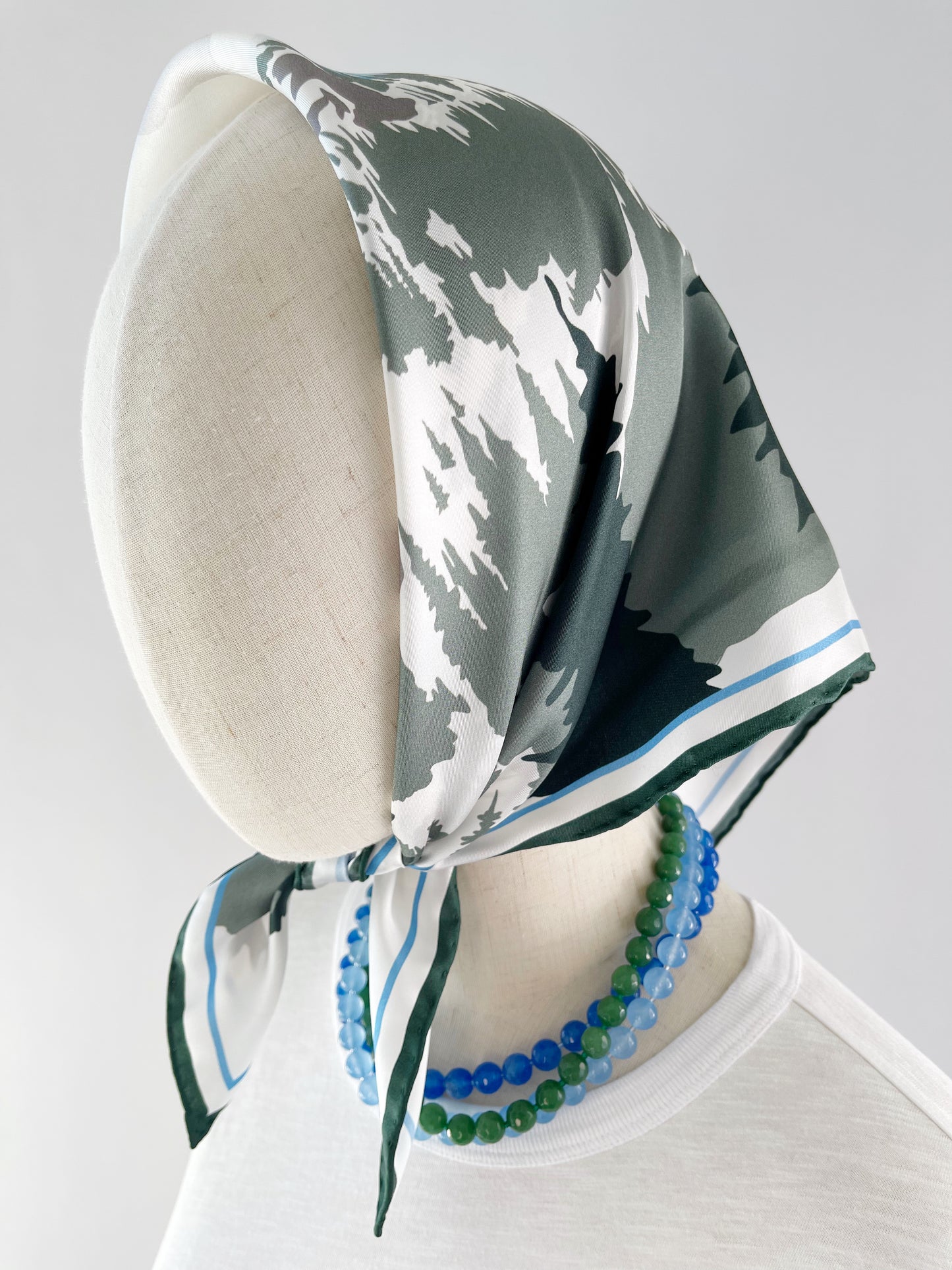 DB. Special Order Winter Mountains Silk Twill Scarf