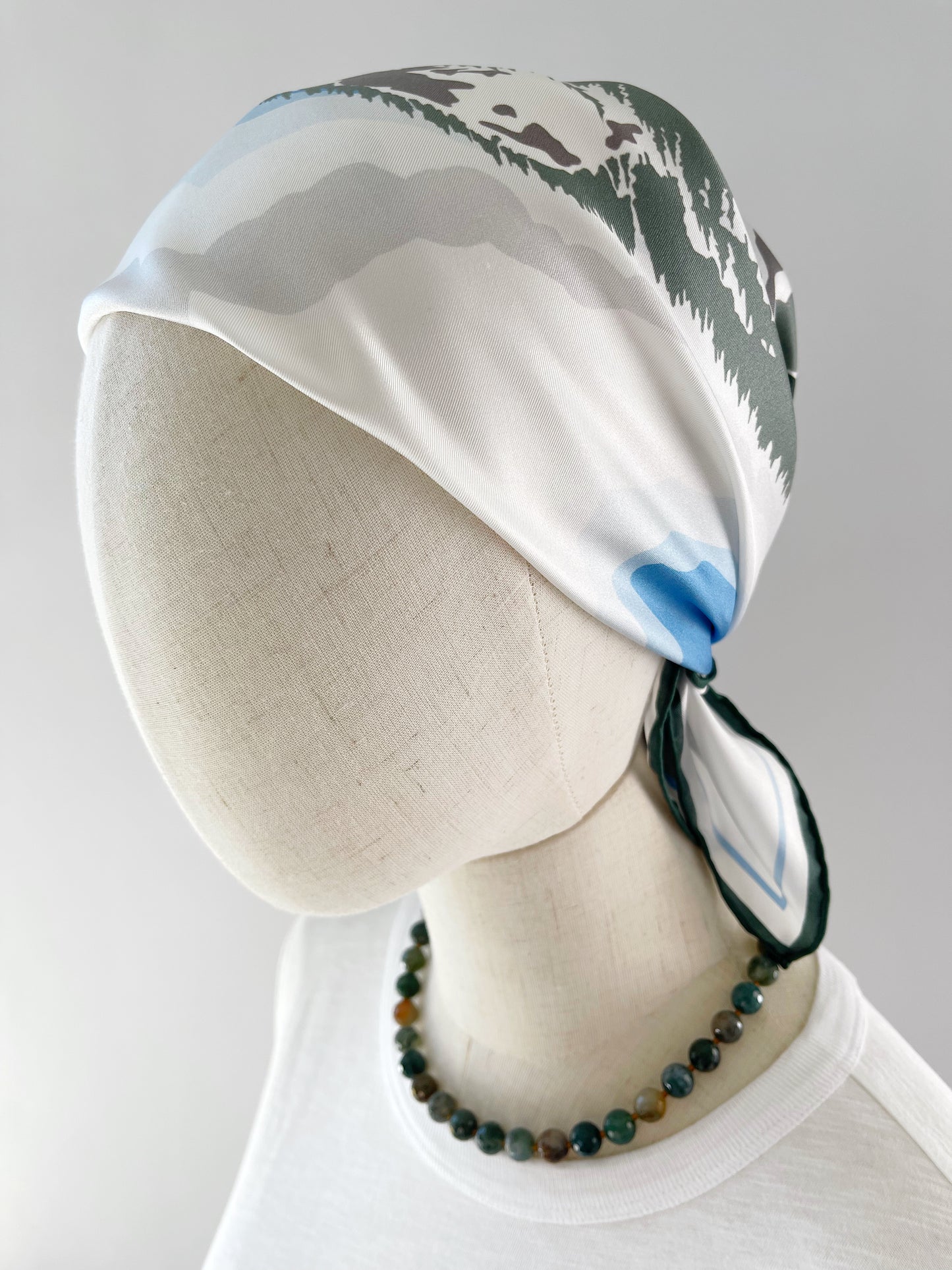 DB. Special Order Winter Mountains Silk Twill Scarf