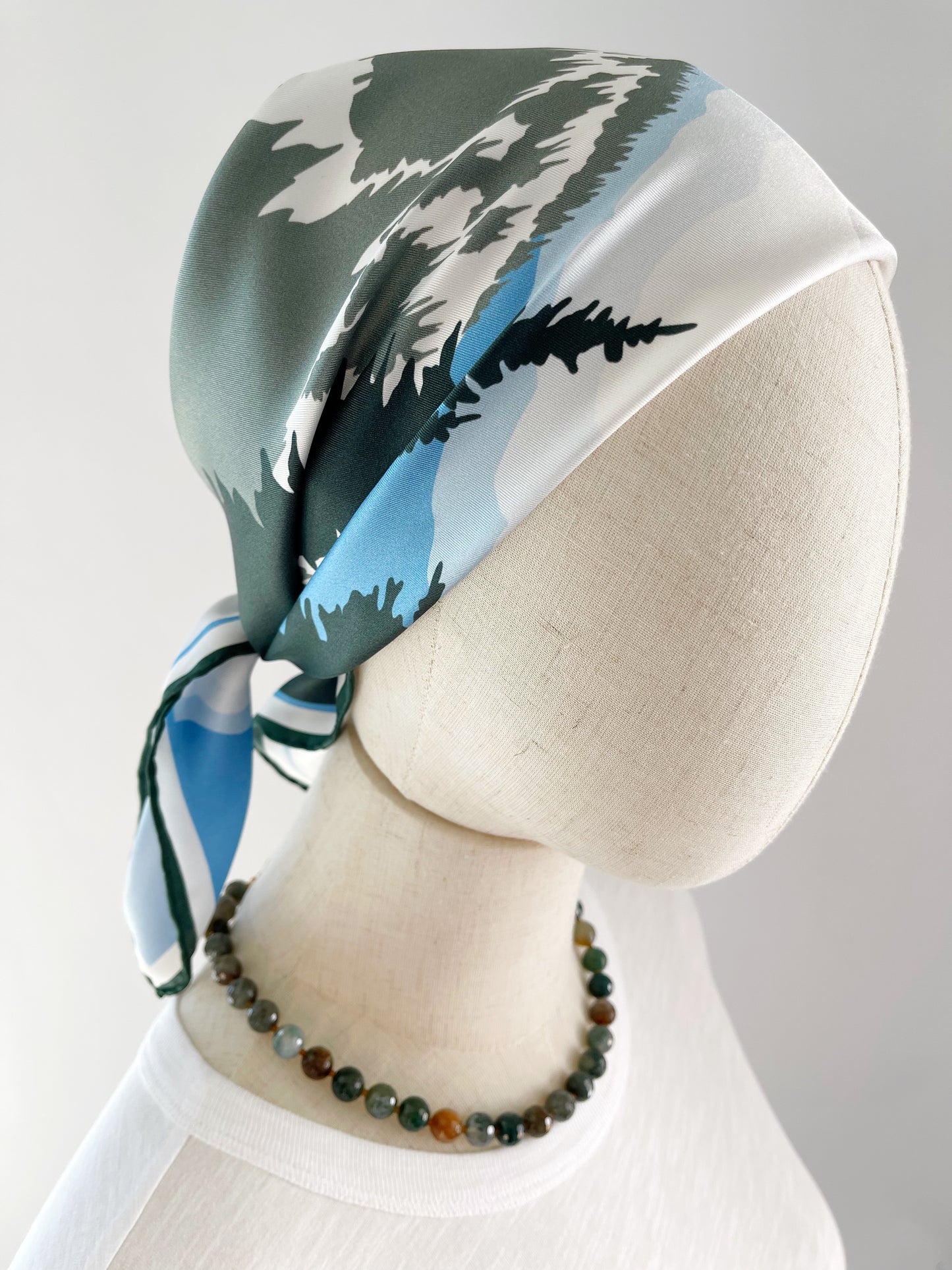 DB. Special Order Winter Mountains Silk Twill Scarf