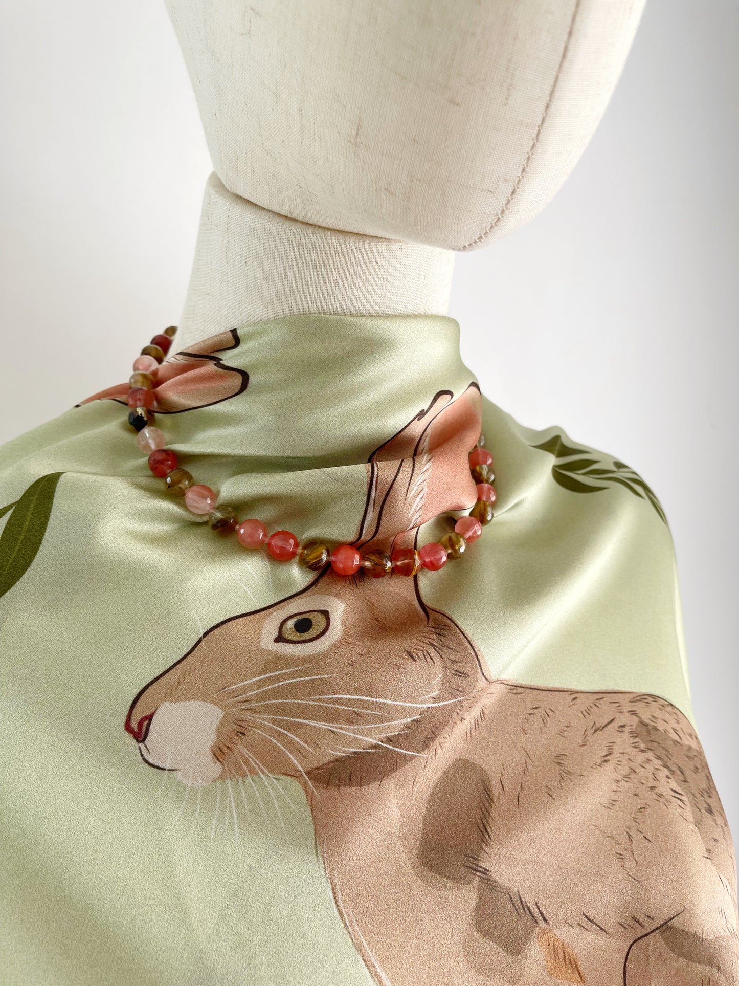 AB. Large Jackrabbit Silk Scarf