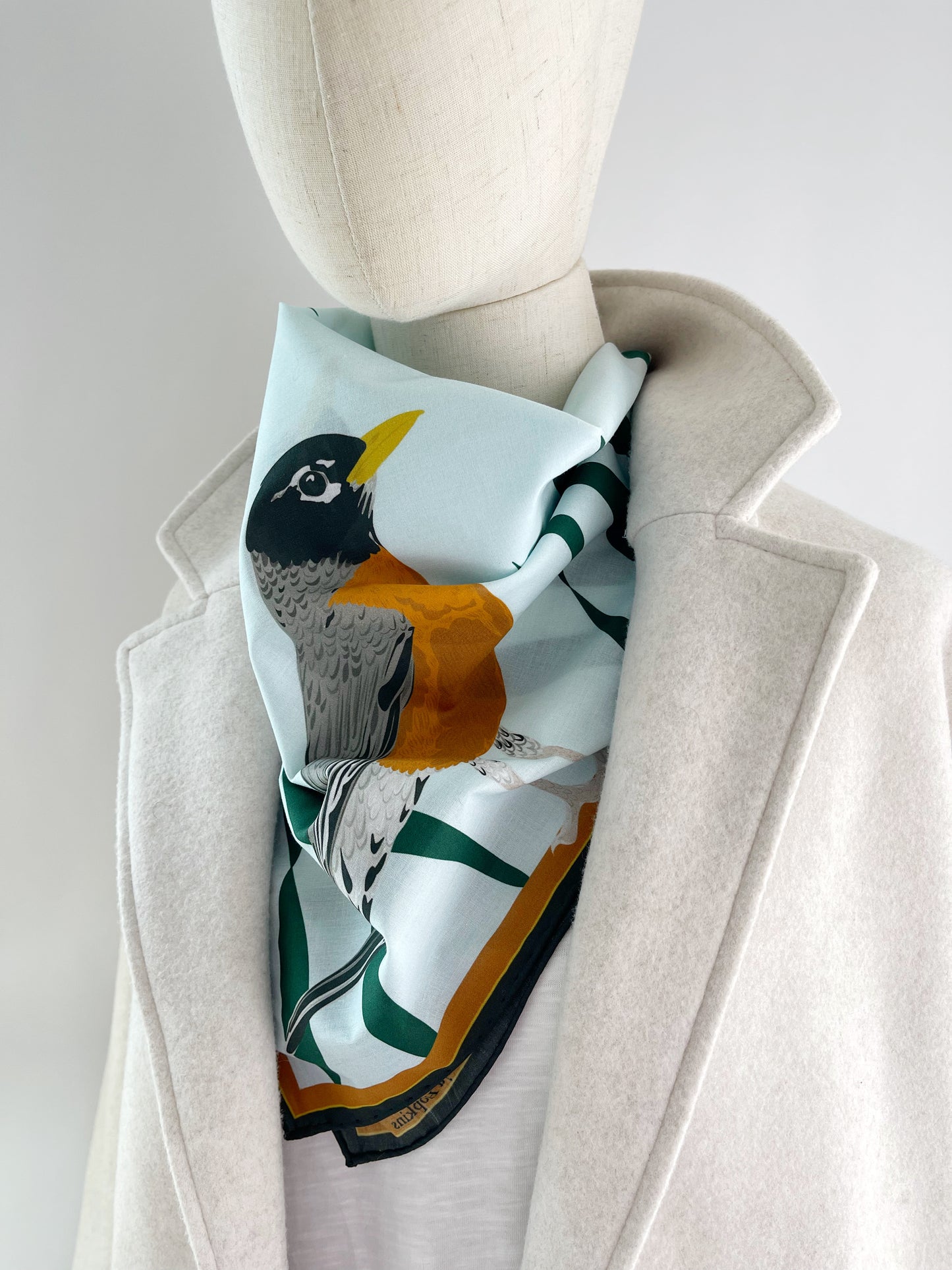 C. Robins Pima Cotton Lawn 26” square scarf