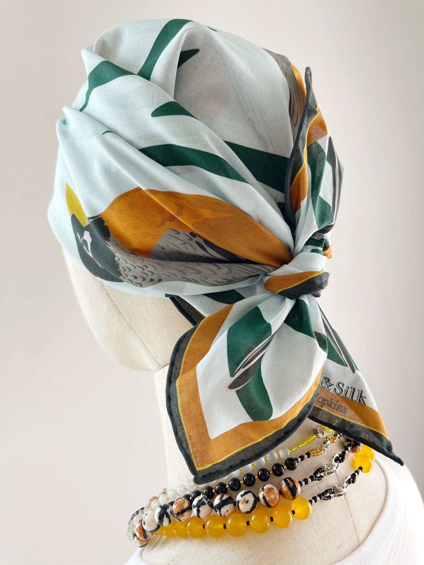 C. Robins Pima Cotton Lawn 26” square scarf