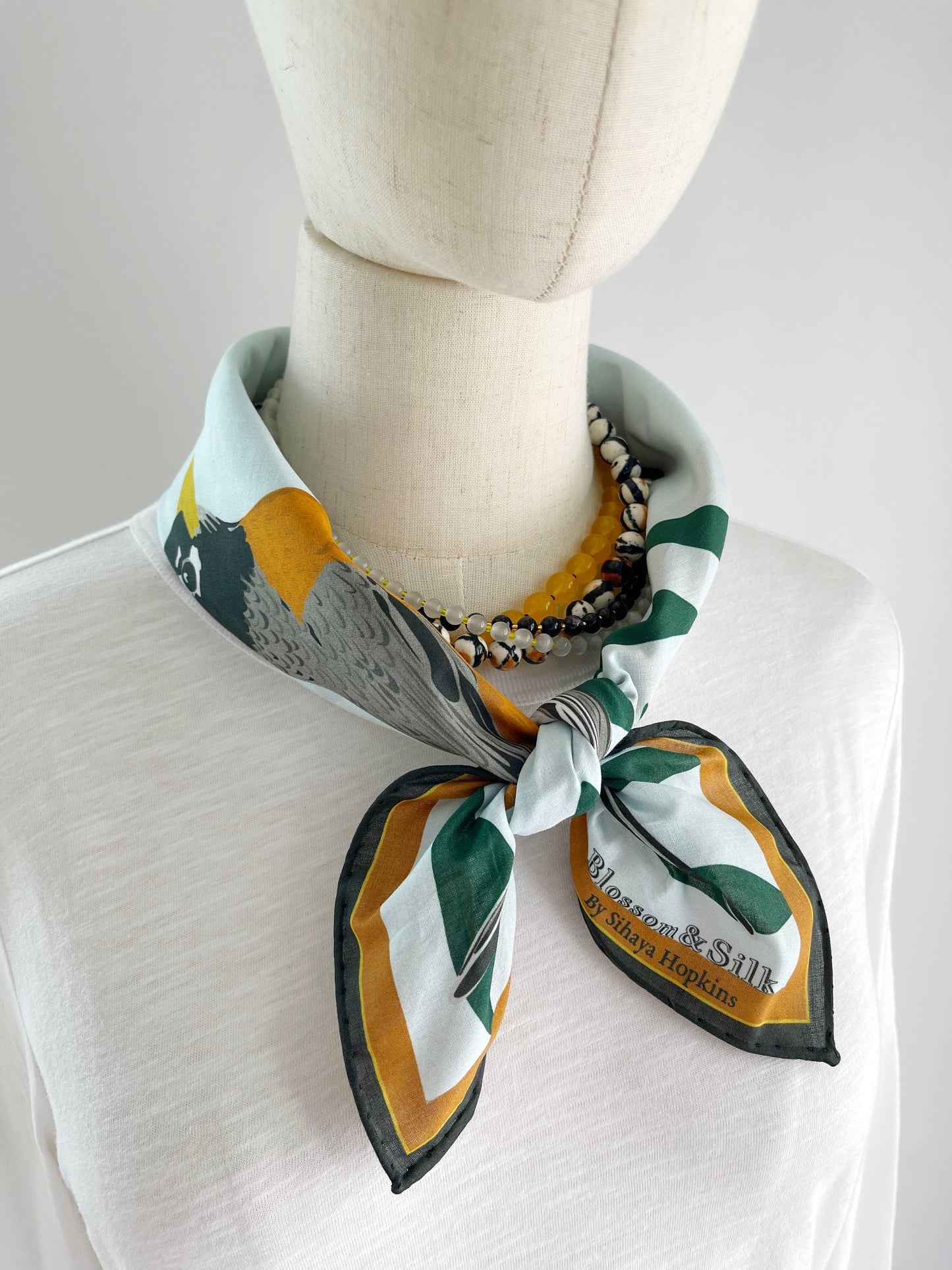 C. Robins Pima Cotton Lawn 26” square scarf