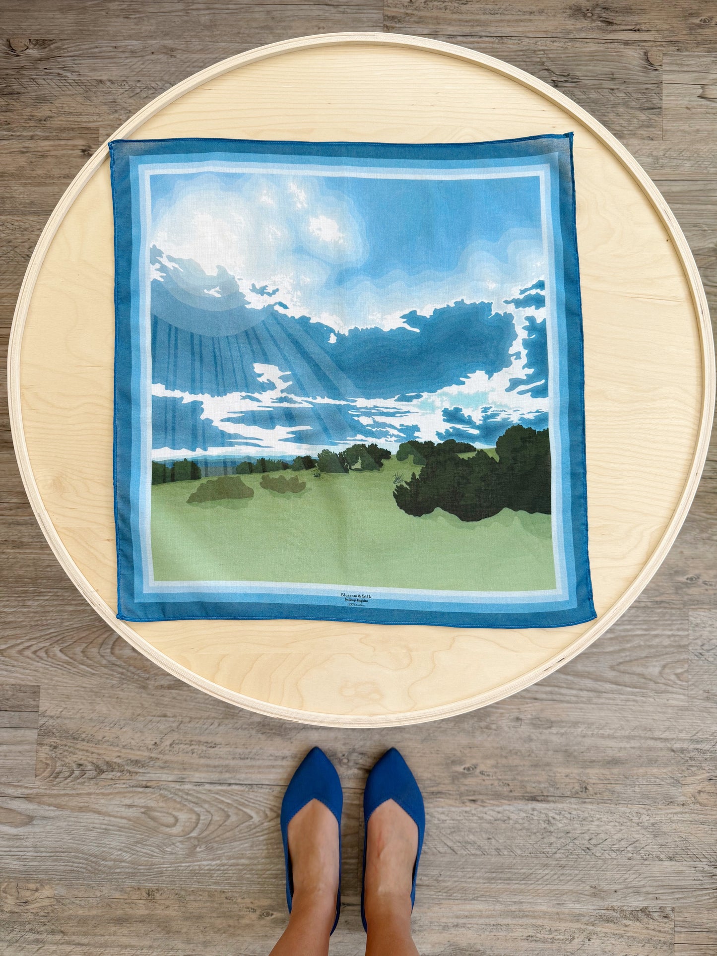 AA. Special Order 19” square Mulayam Cotton Scarves