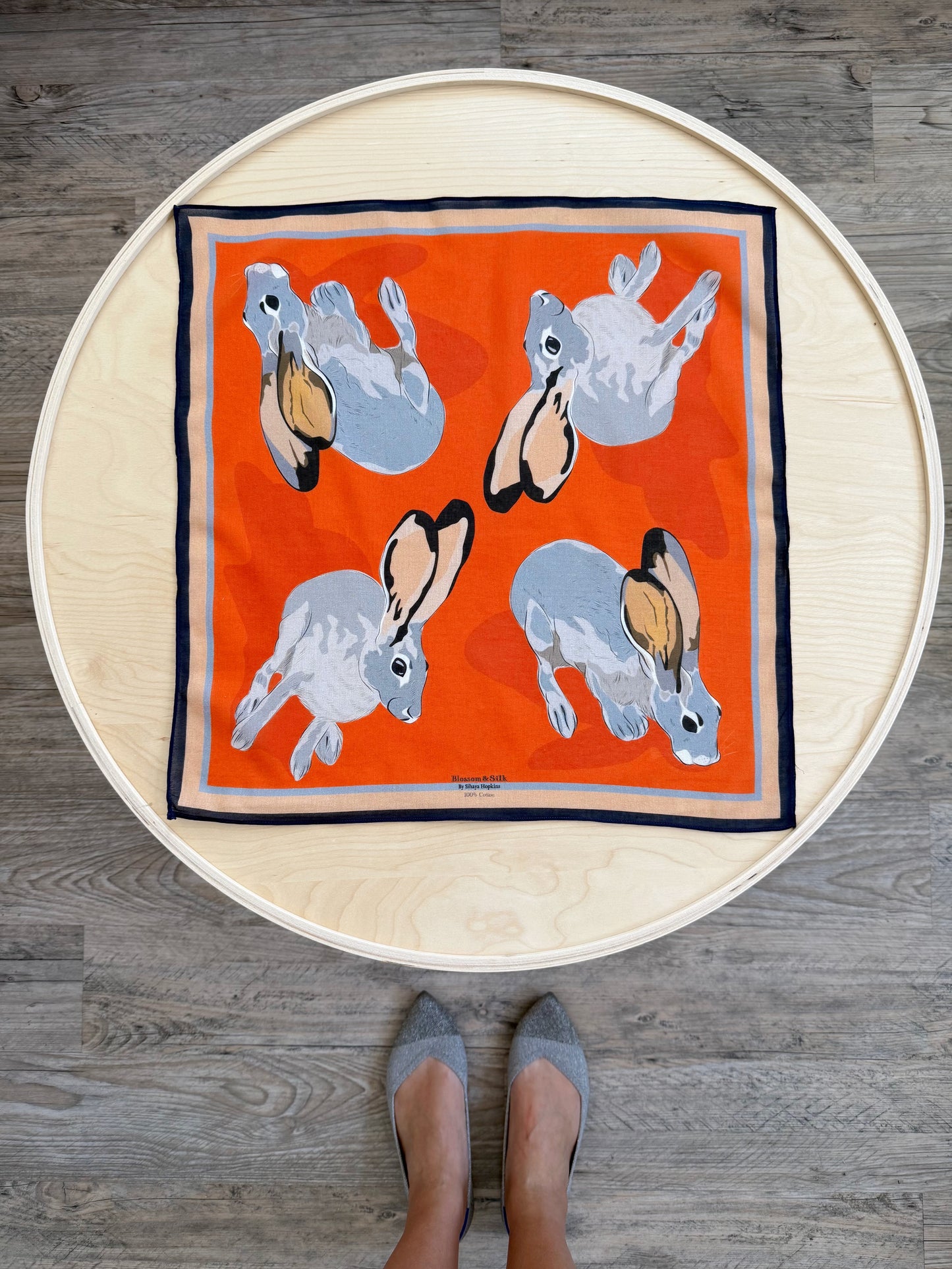 AA. Special Order 19” square Mulayam Cotton Scarves