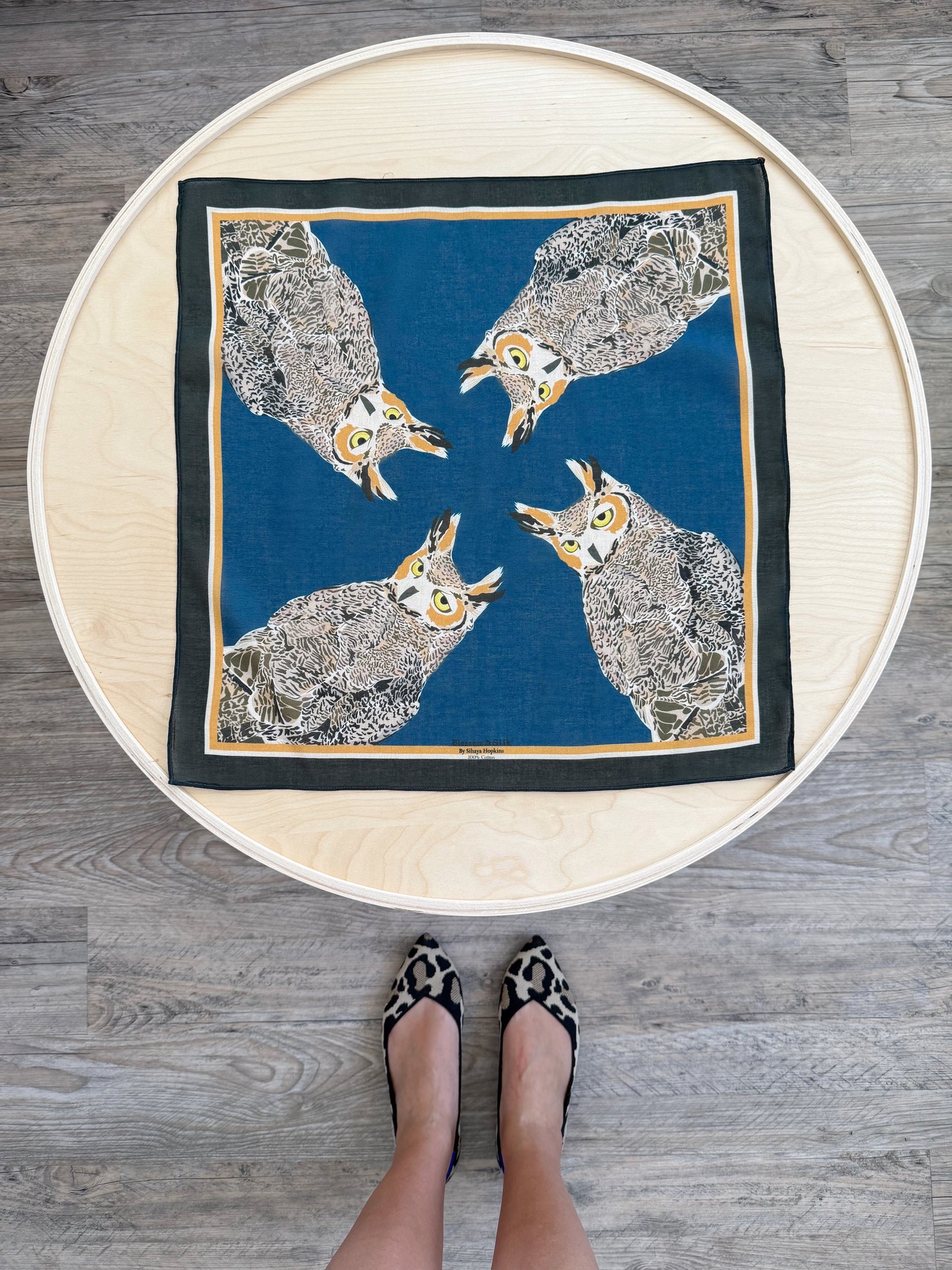 AA. Special Order 19” square Mulayam Cotton Scarves