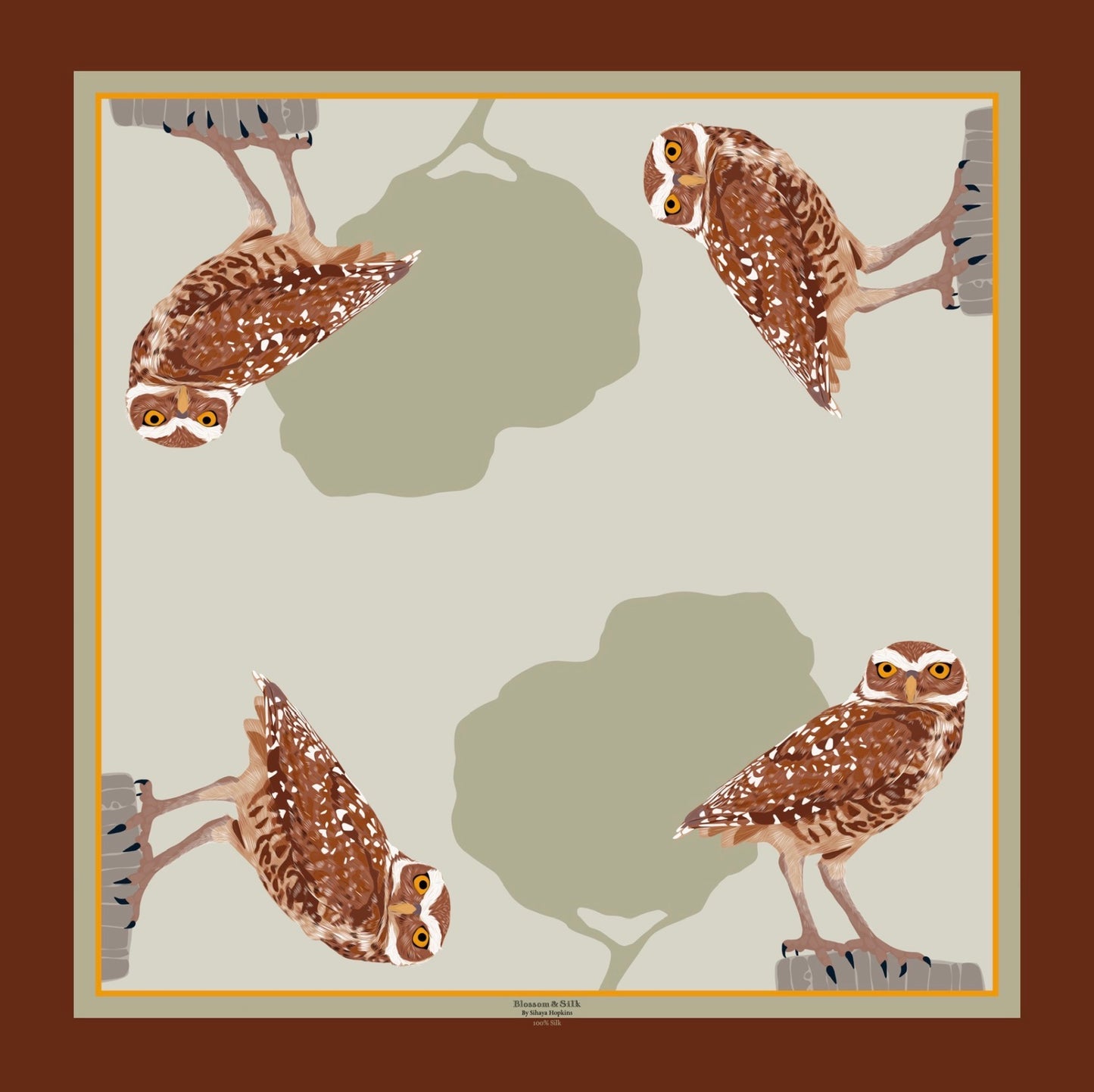 A. Made to order Silk Scarves July Delivery New Mexico Fauna