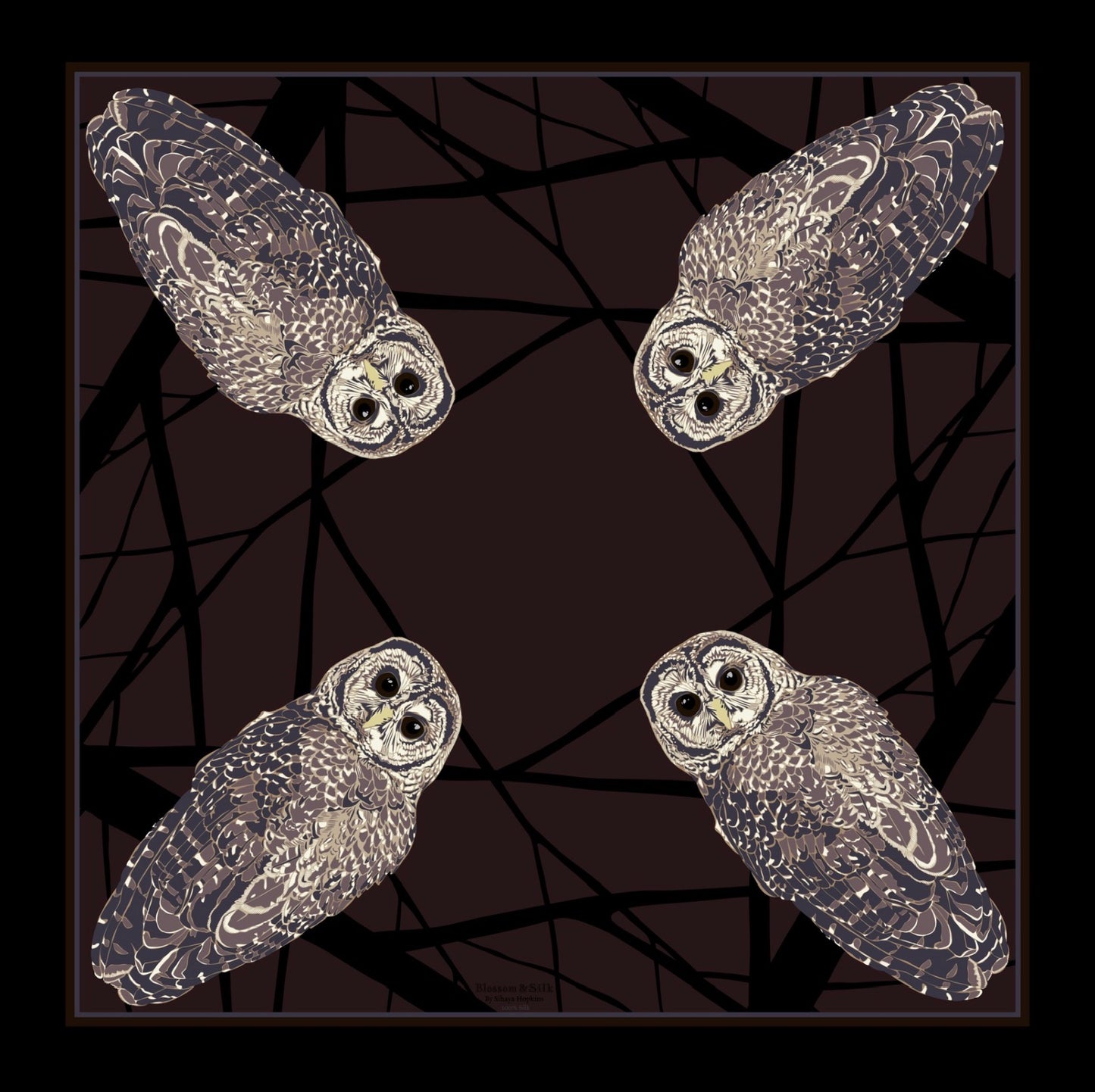 A. Made to order Silk Scarves July Delivery New Mexico Fauna