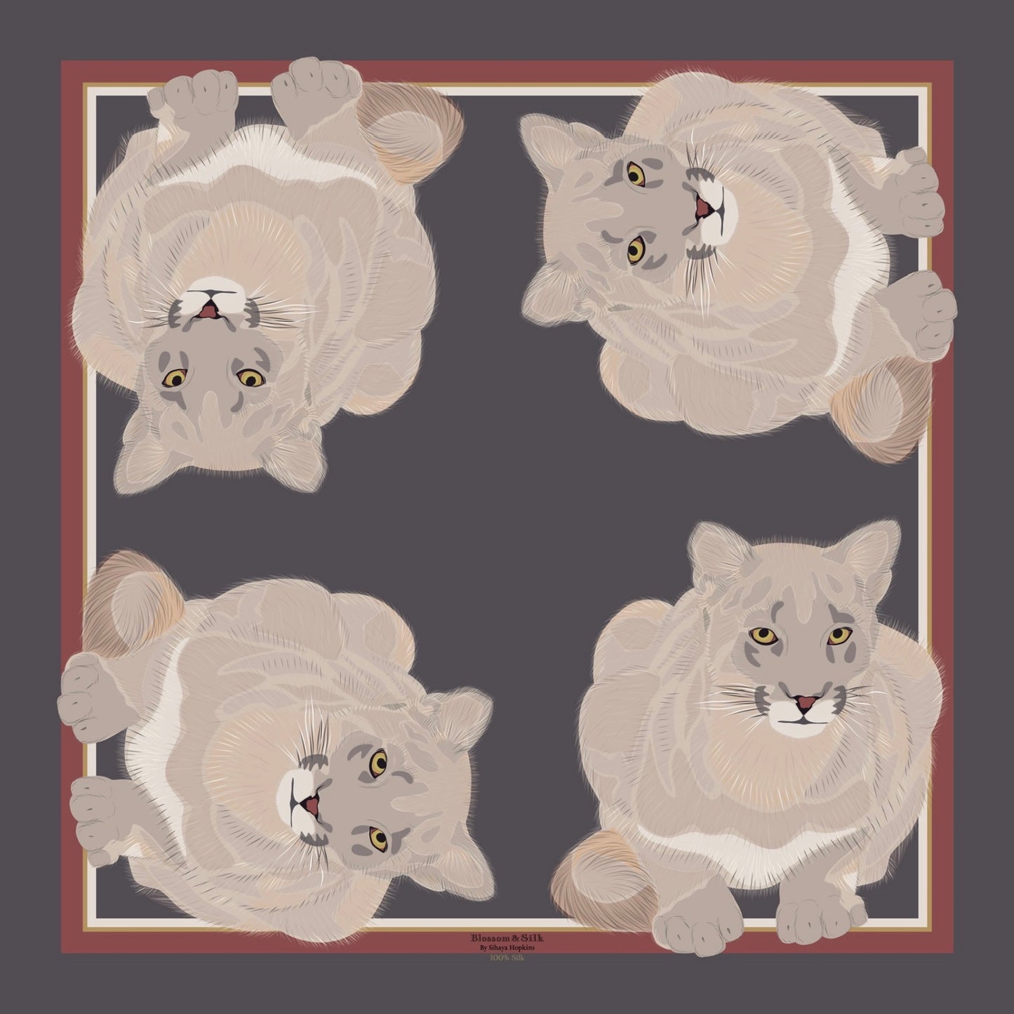 A. Made to order Silk Scarves July Delivery New Mexico Fauna