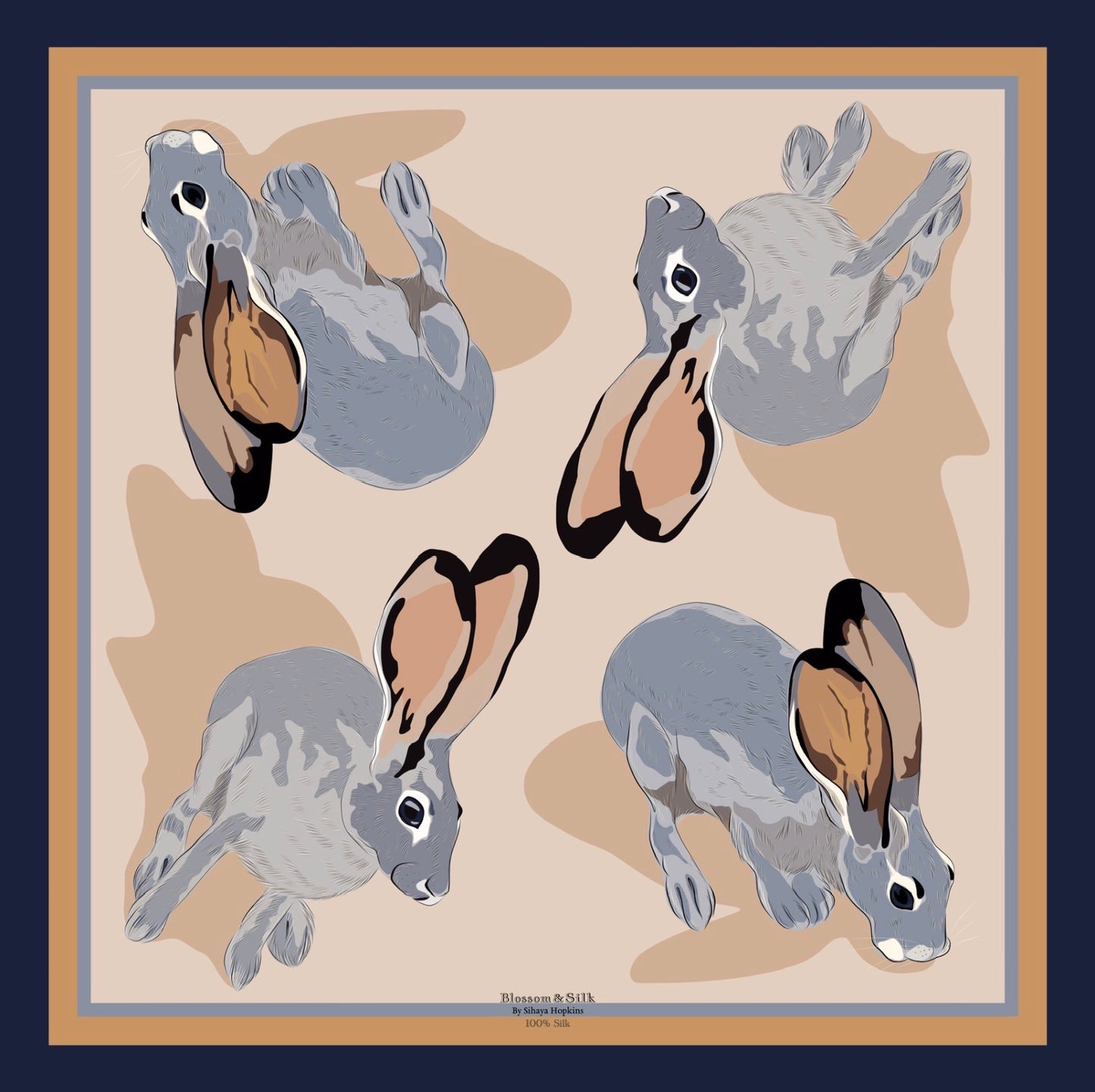 A. Made to order Silk Scarves July Delivery New Mexico Fauna