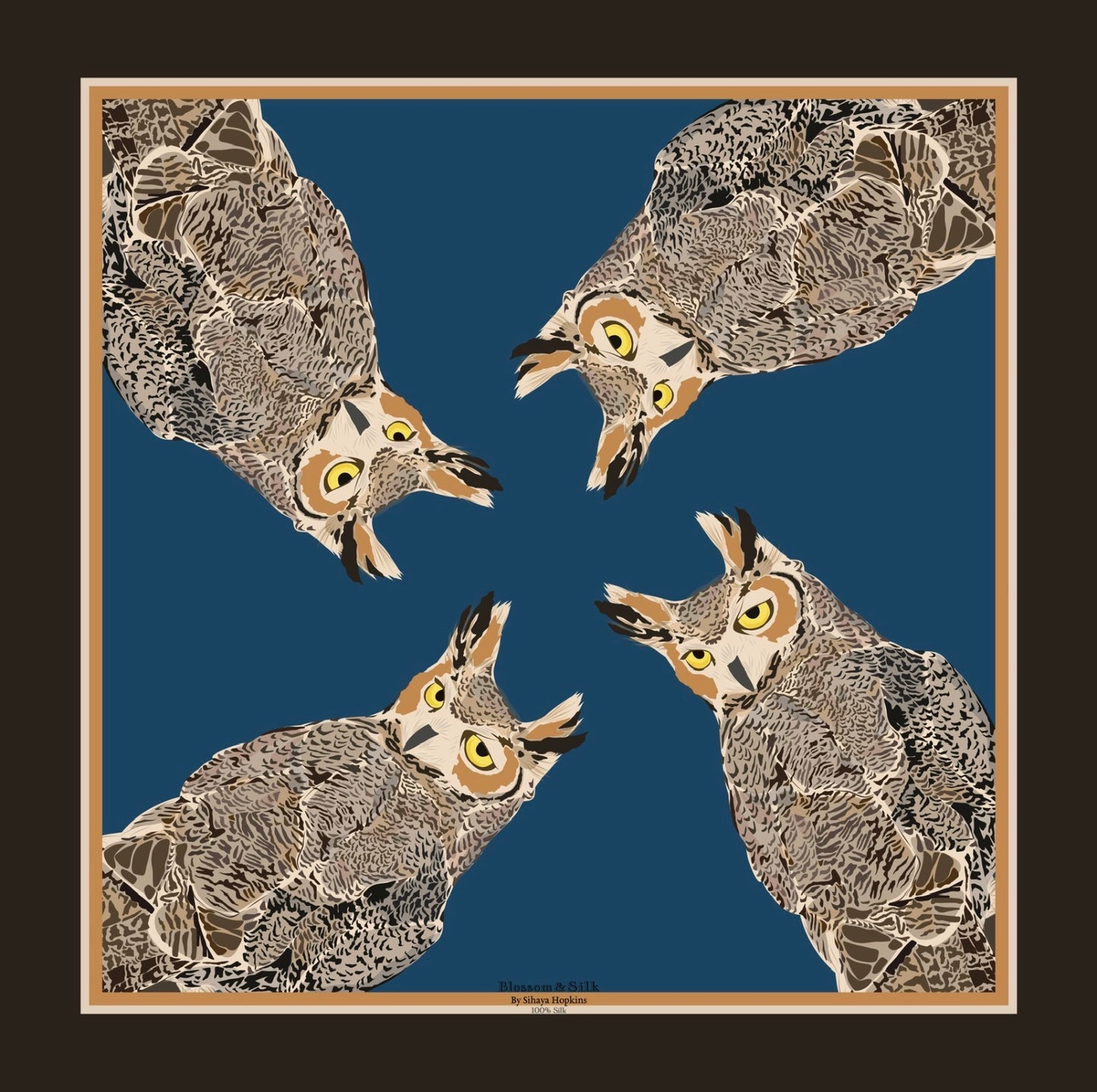 A. Made to order Silk Scarves July Delivery New Mexico Fauna