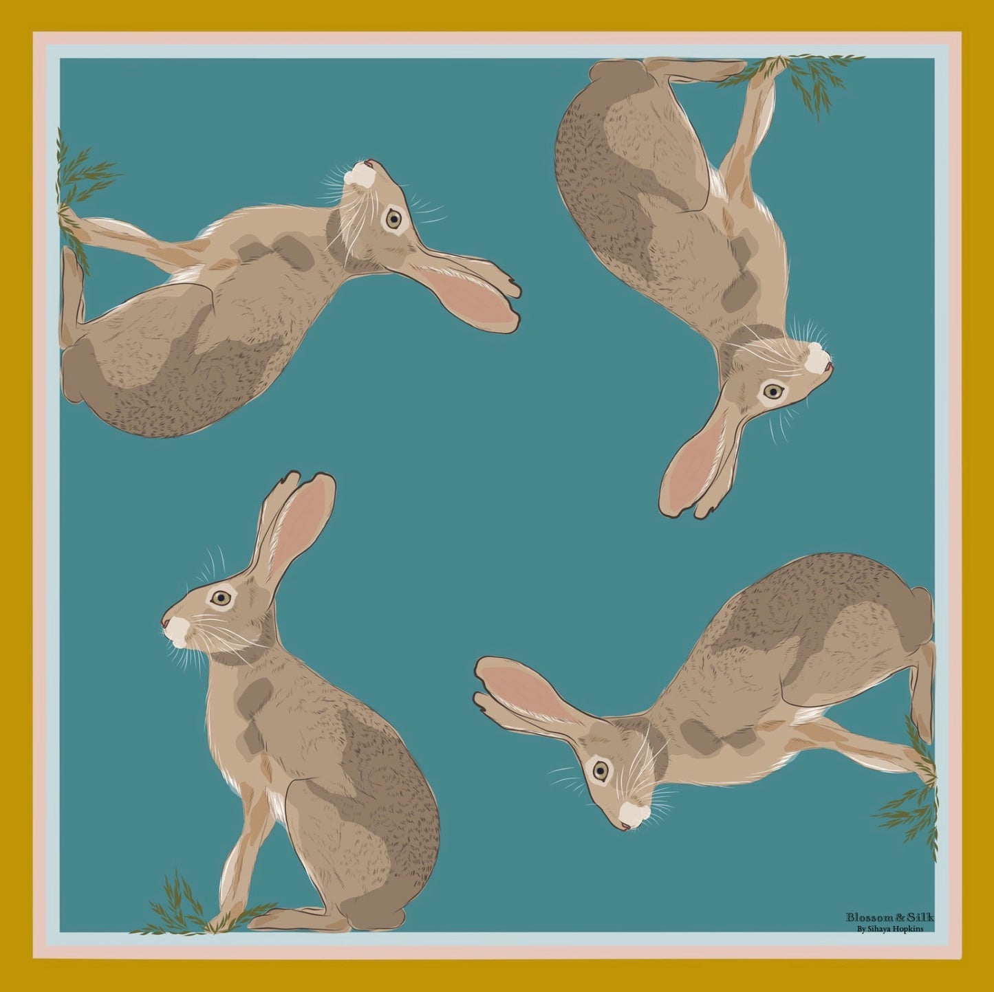 A. Made to order Silk Scarves July Delivery New Mexico Fauna