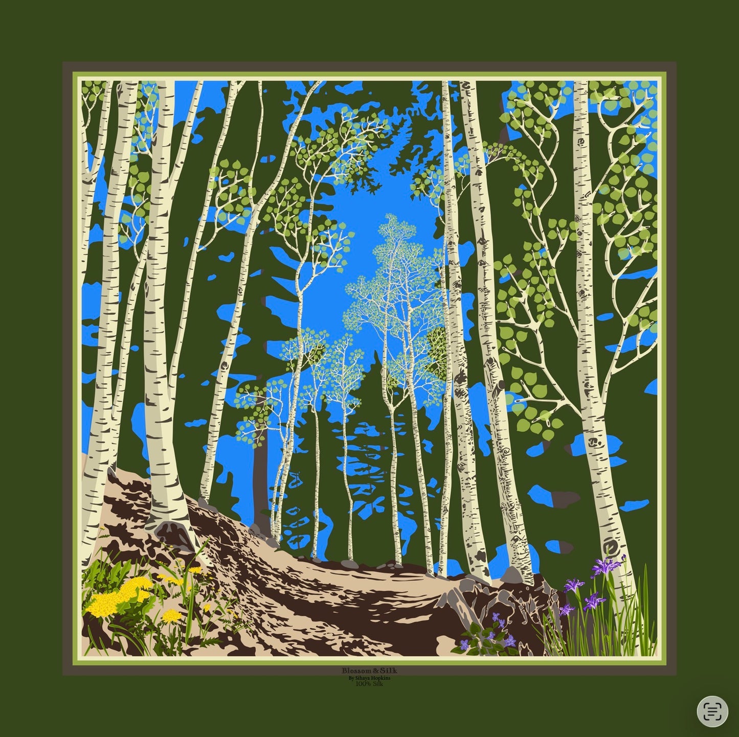 A. Made to order Silk Scarves July Delivery Landscape & Sky