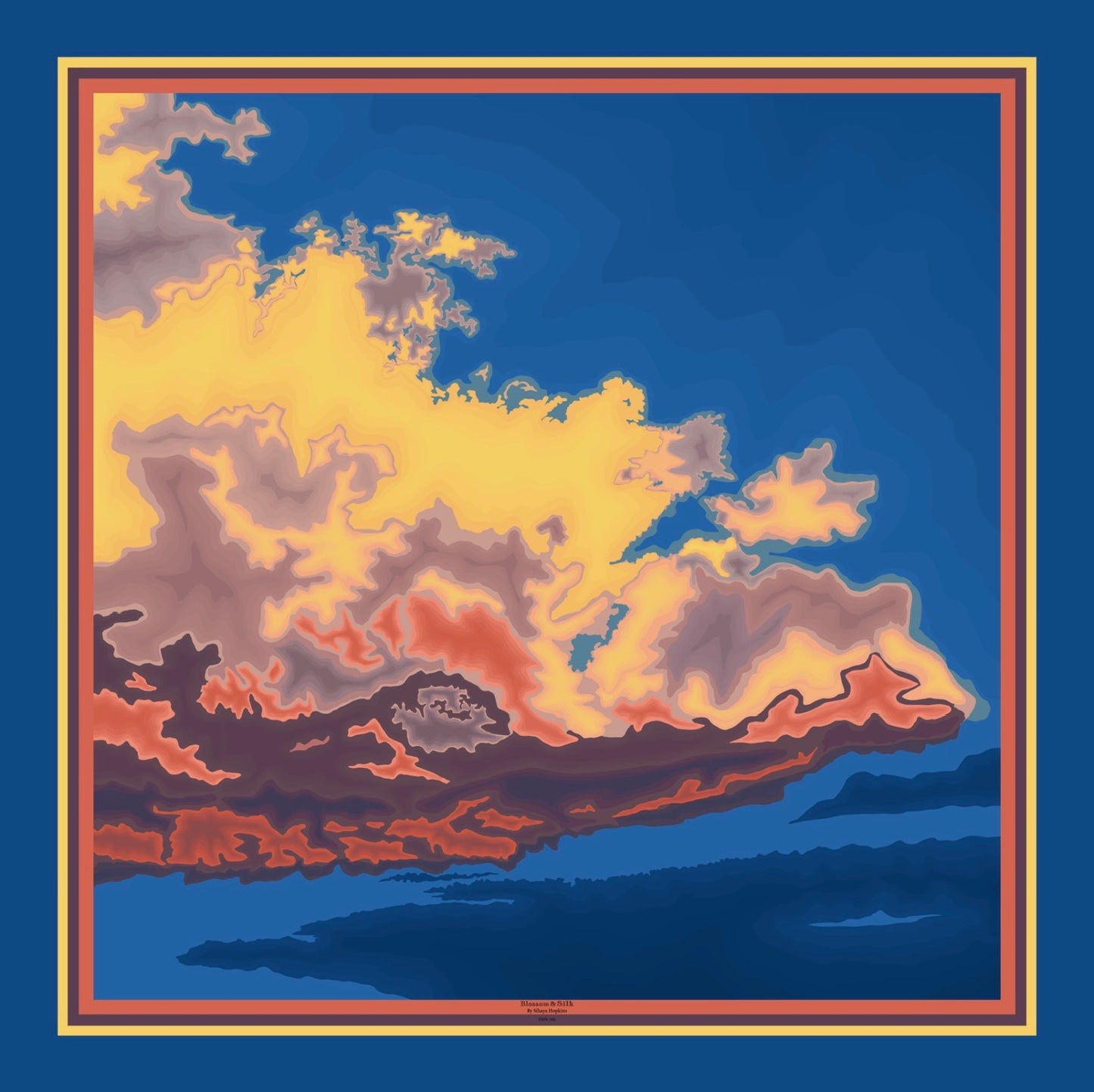 A. Made to order Silk Scarves July Delivery Landscape & Sky