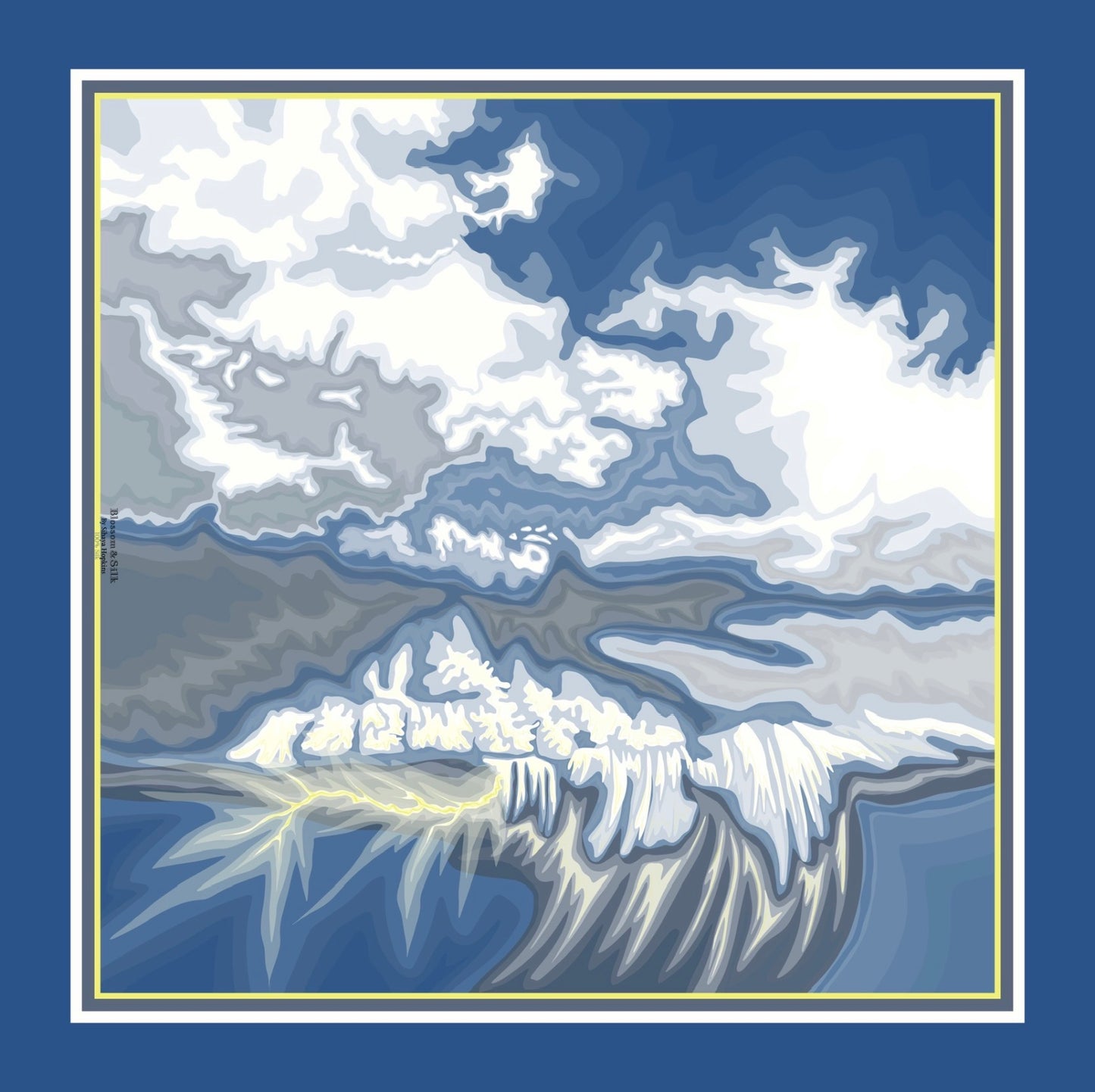 A. Made to order Silk Scarves July Delivery Landscape & Sky