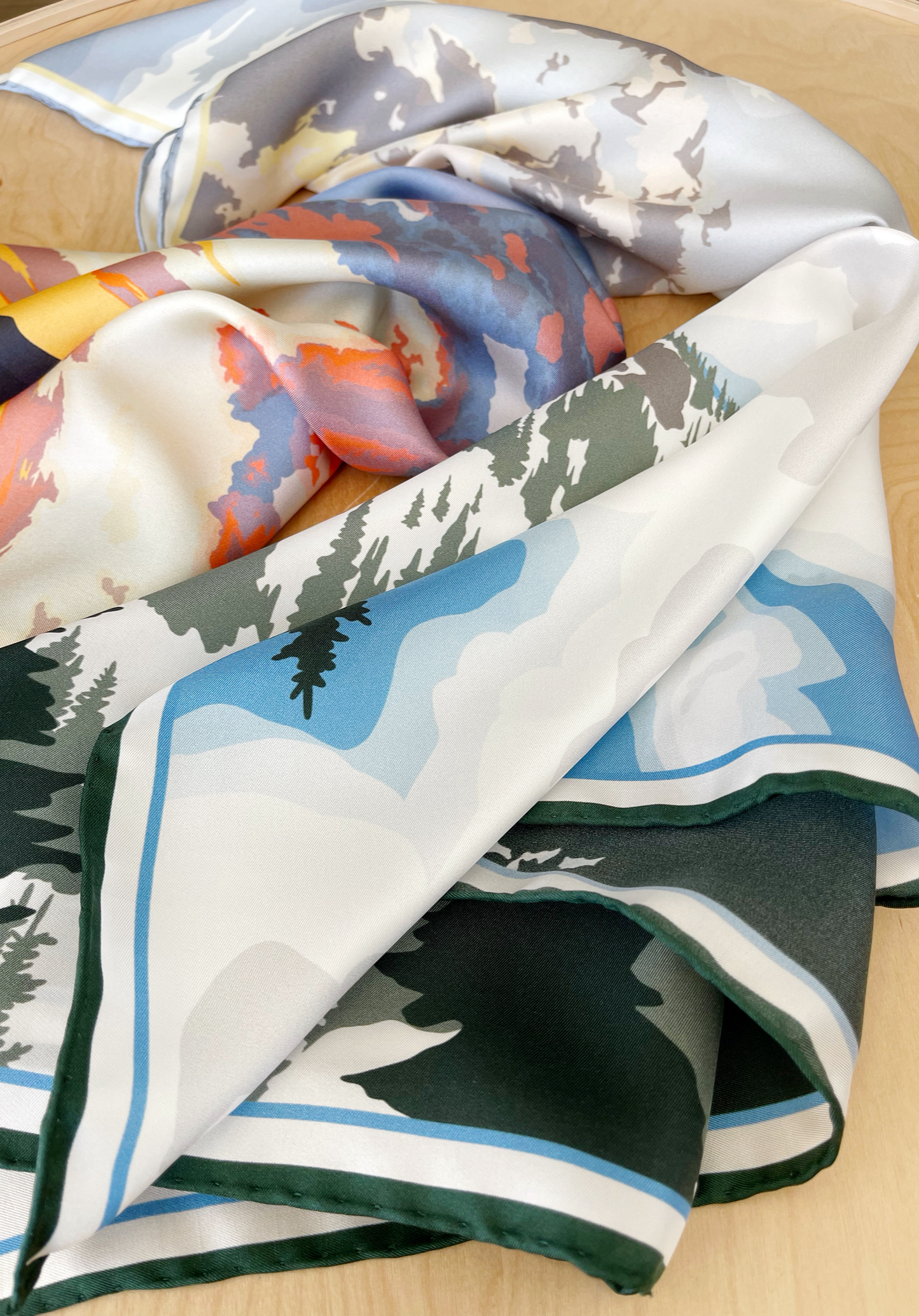A. Made to order Silk Scarves July Delivery Flora & Butterflies
