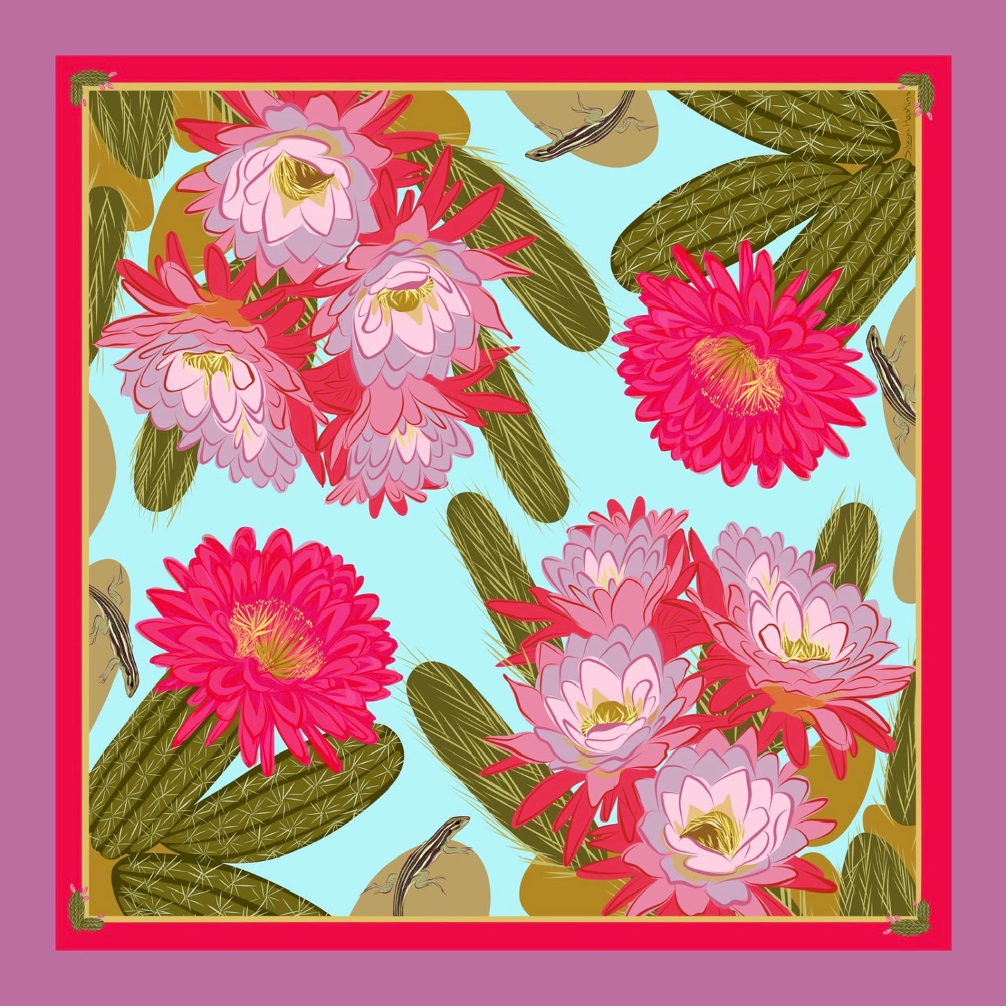A. Made to order Silk Scarves July Delivery Flora & Butterflies