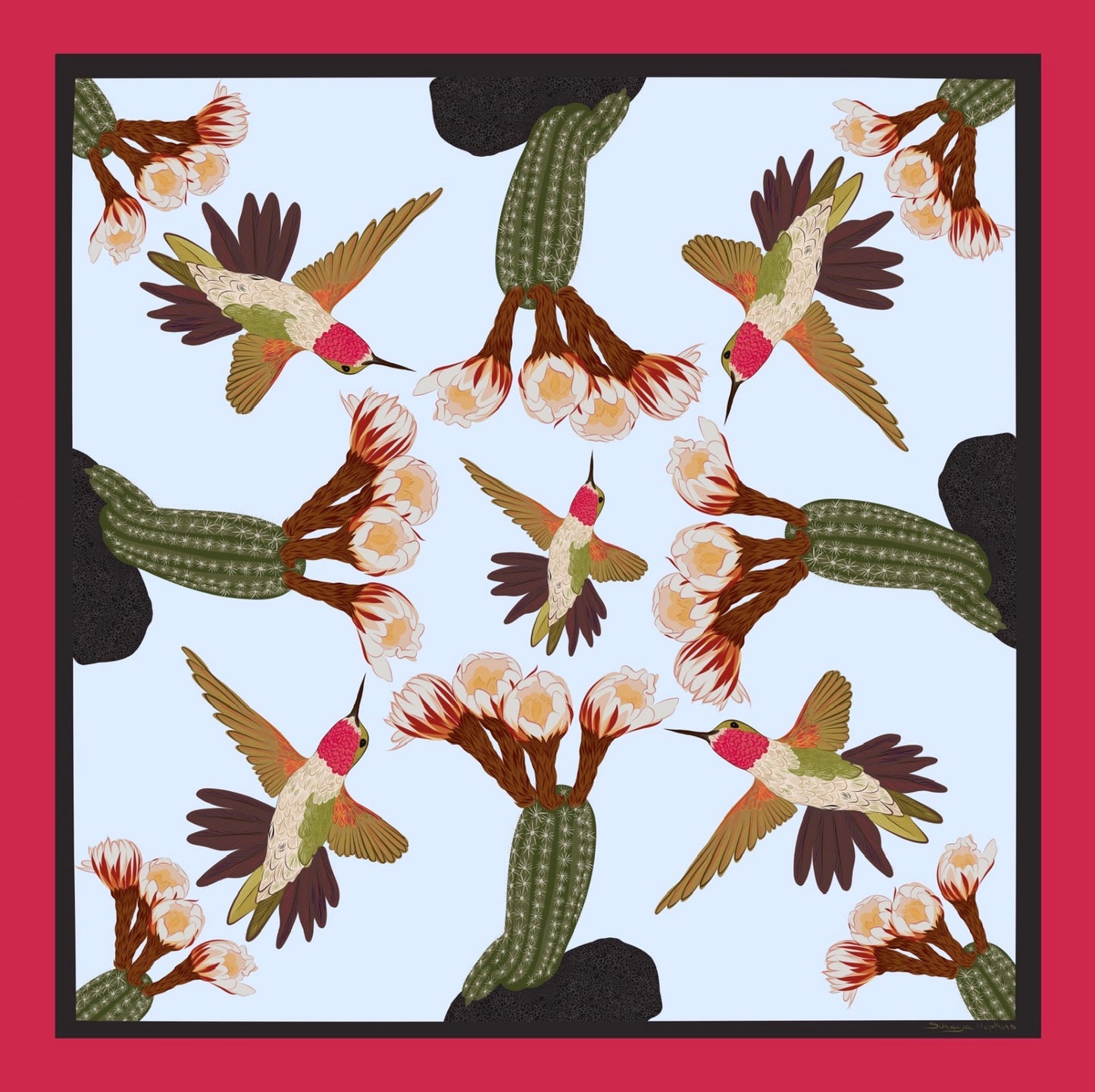 A. Made to order Silk Scarves July Delivery Flora & Butterflies