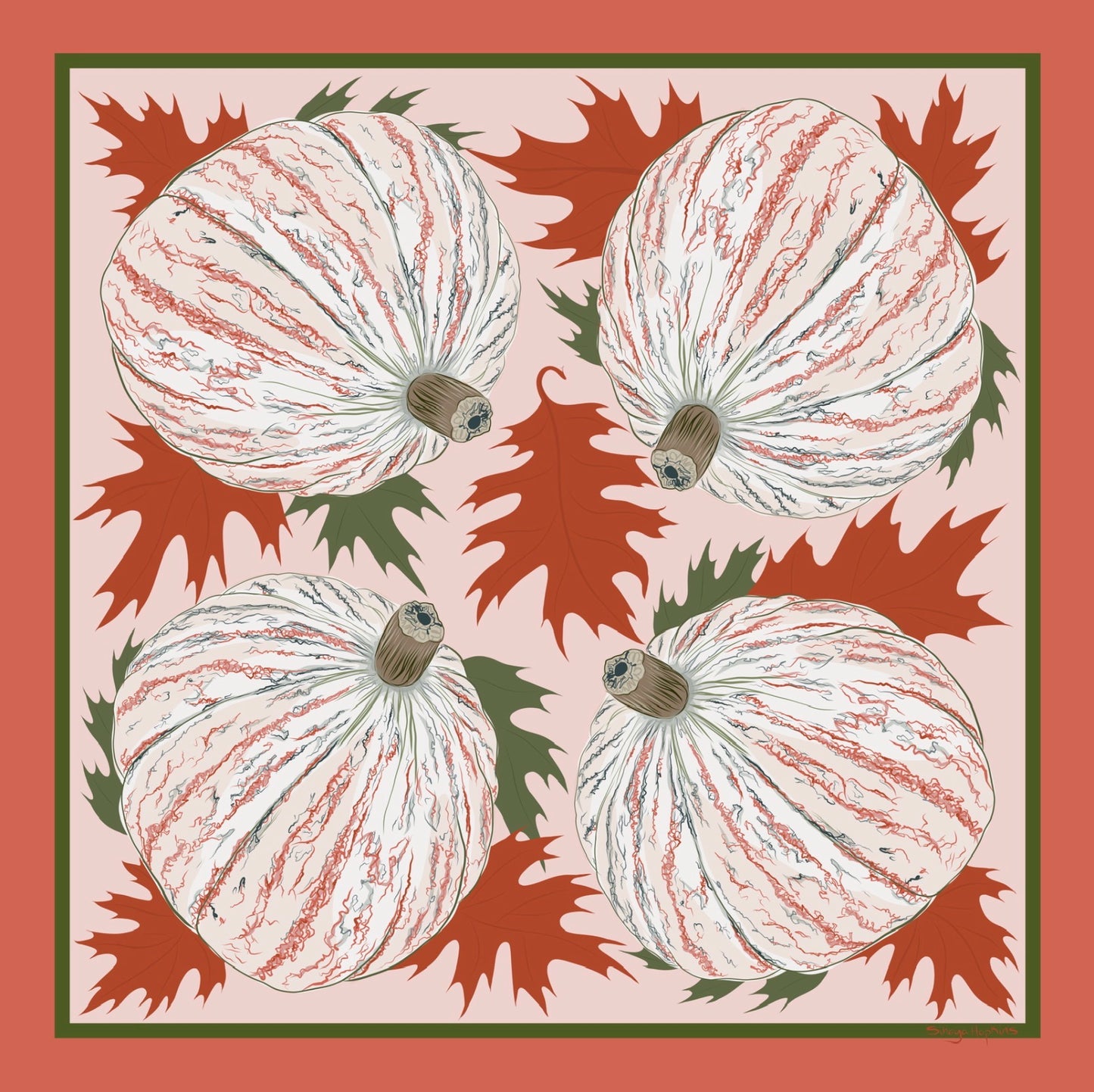 A. Made to order Silk Scarves July Delivery Flora & Butterflies