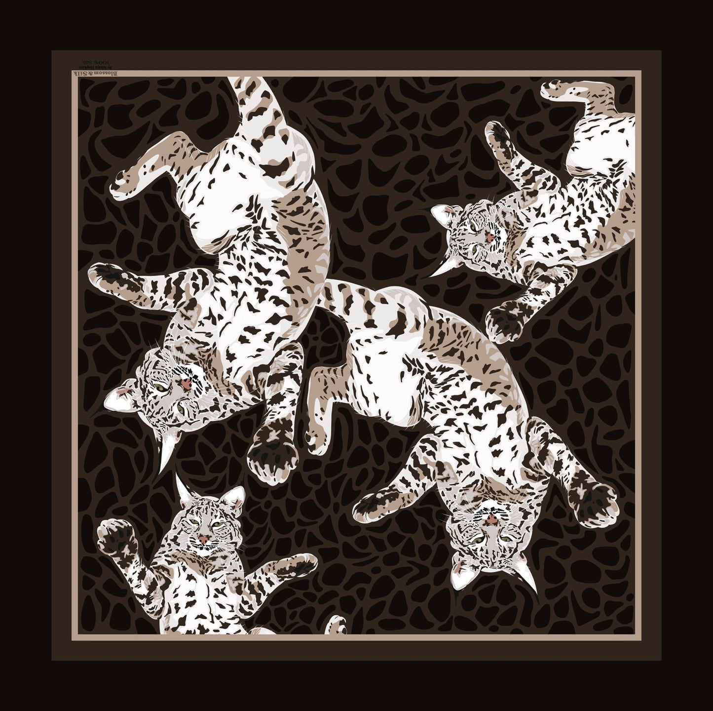 A. Made to order Playful Bobcat Silk Scarf August Delivery
