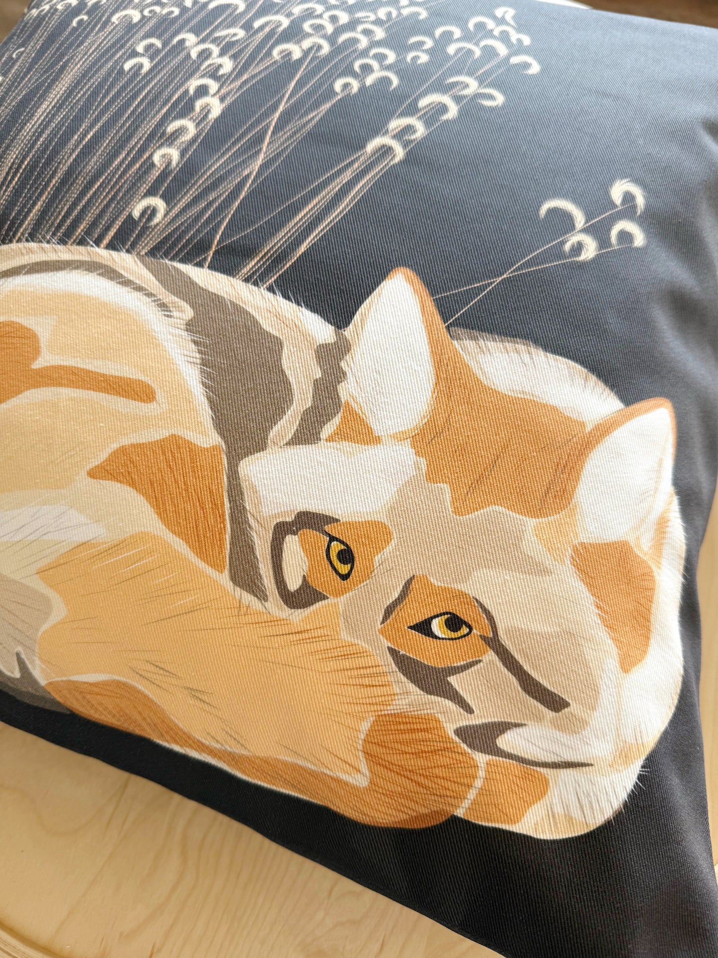 AA. Special Order Coyote 20” Throw Pillow on espresso brown