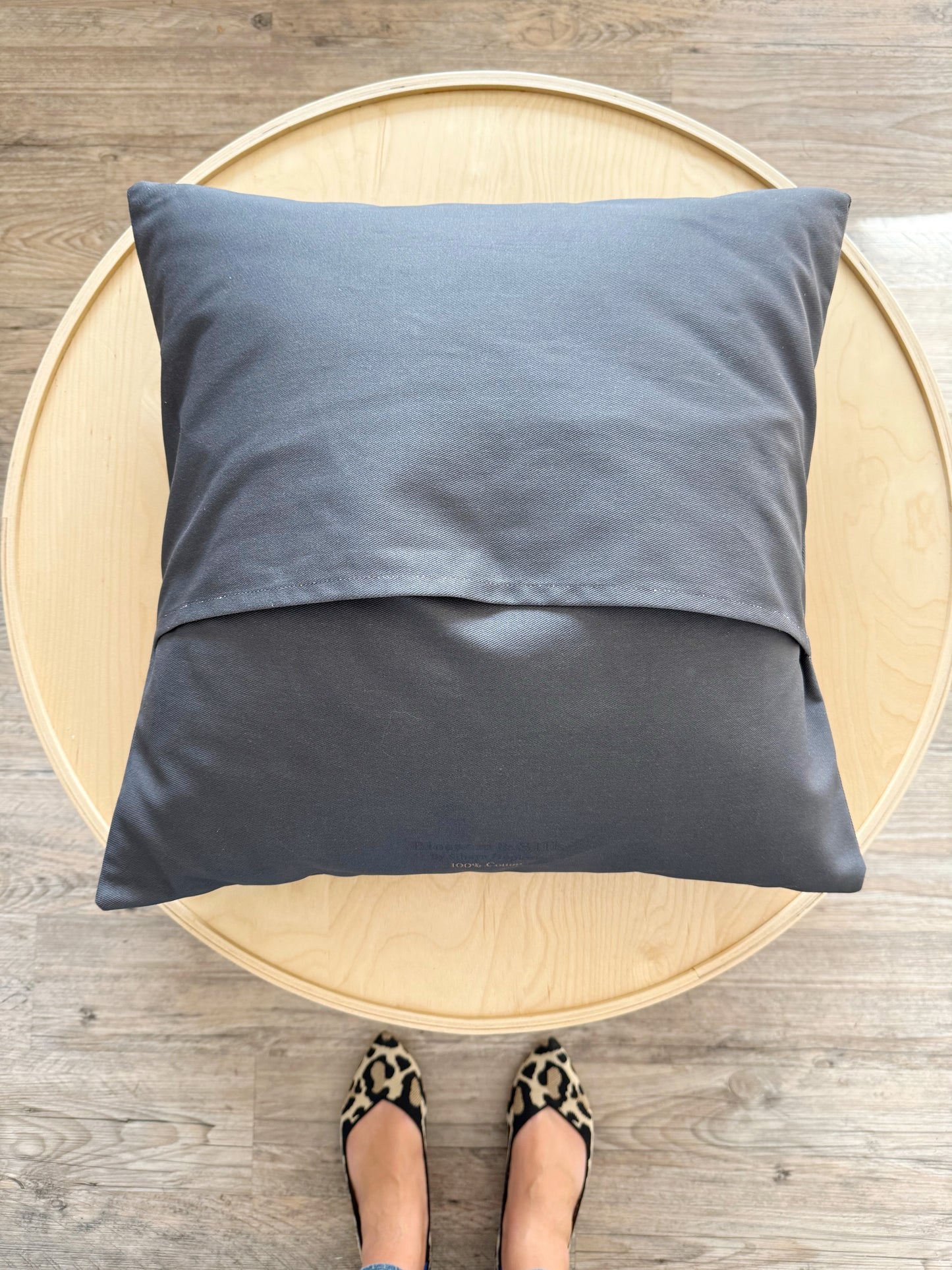 AA. Special Order Coyote 20” Throw Pillow on espresso brown