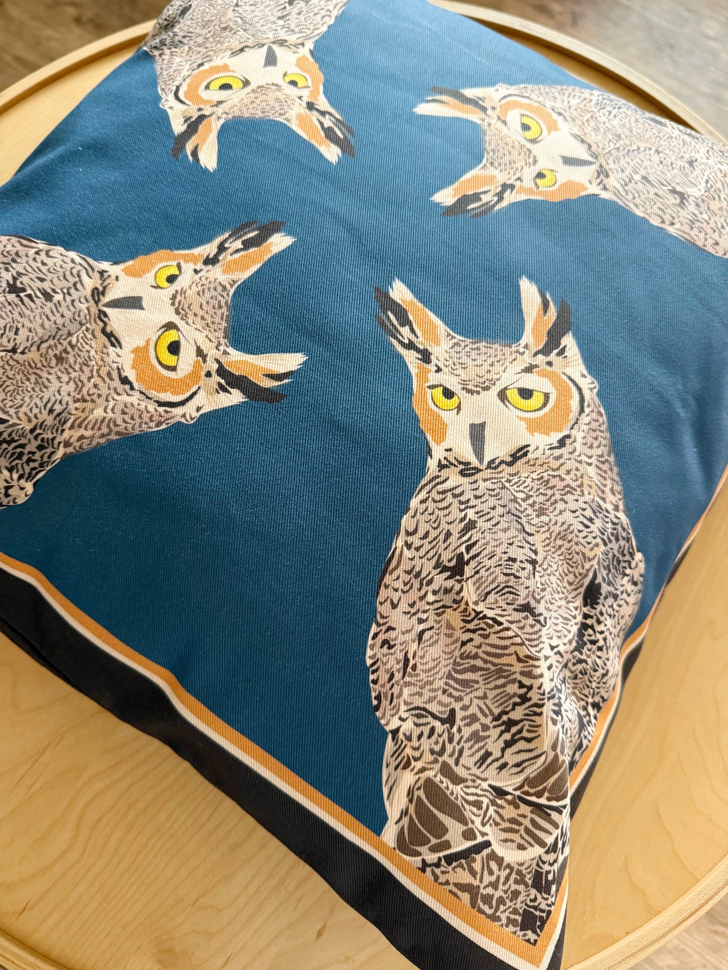 AA. Special Order Great Horned Owl 20” Throw Pillow
