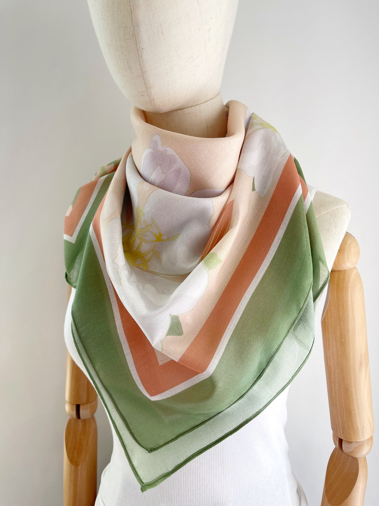 B. Desert Primrose 34” square Mulayam Cotton Scarf