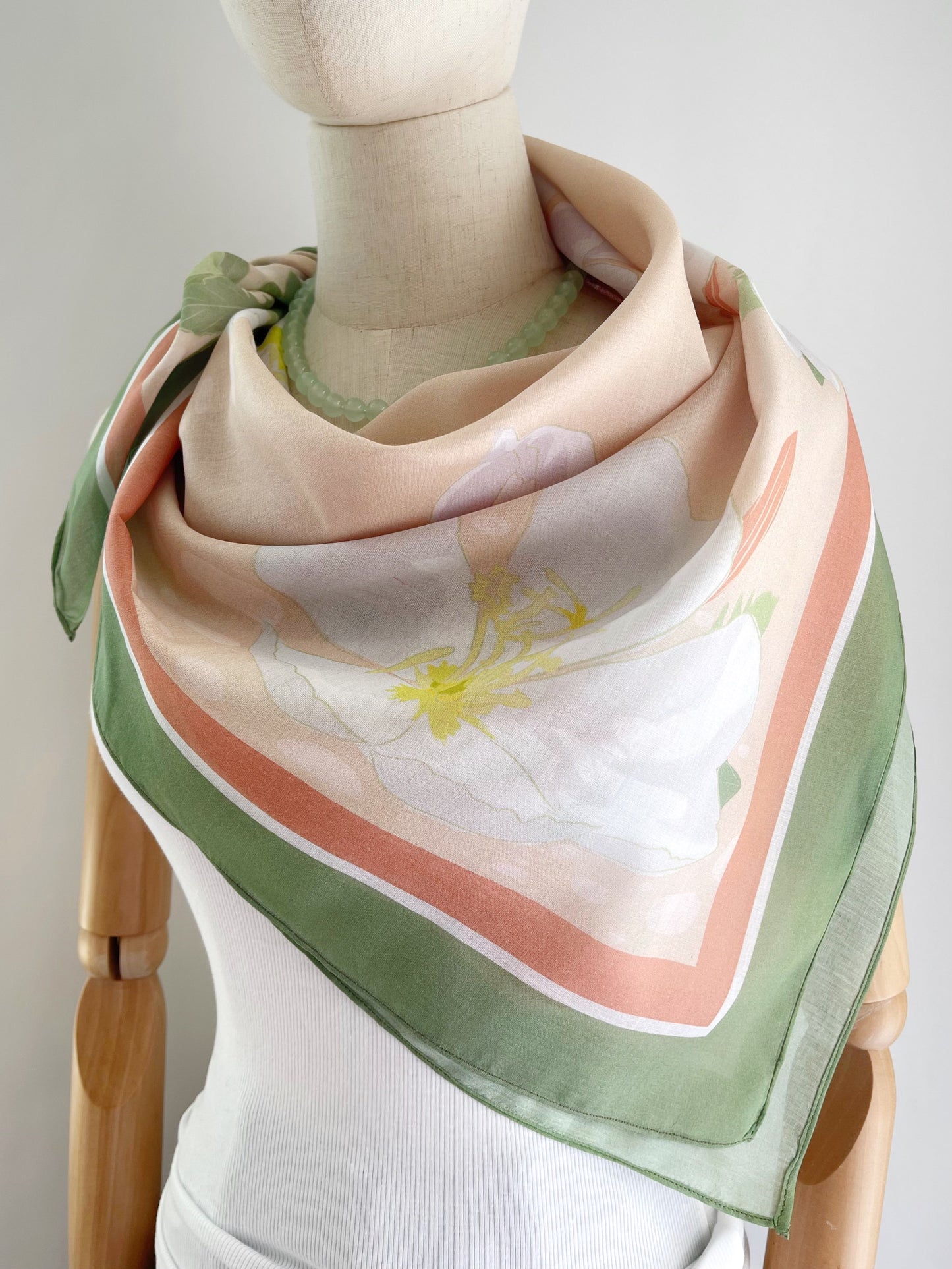 B. Desert Primrose 34” square Mulayam Cotton Scarf