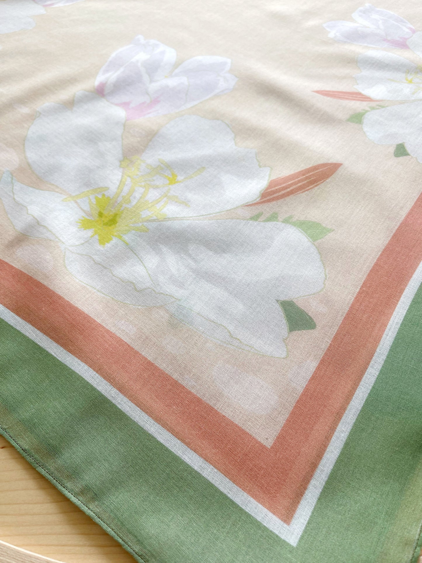 B. Desert Primrose 34” square Mulayam Cotton Scarf