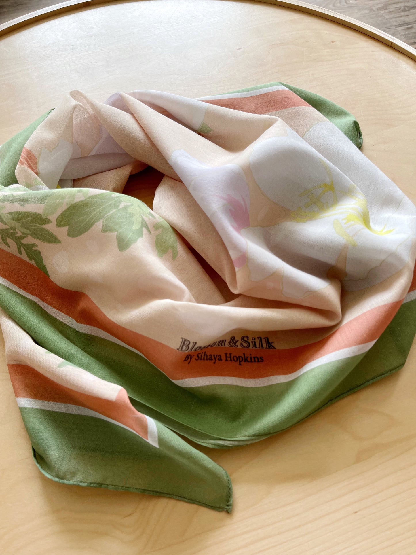 B. Desert Primrose 34” square Mulayam Cotton Scarf