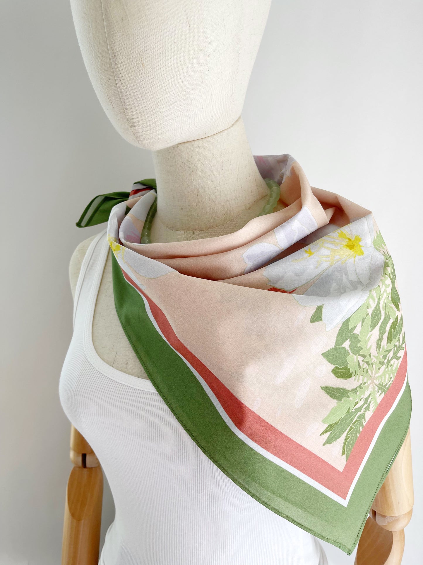 A. Desert Primrose Pima Cotton Lawn 26” square scarf