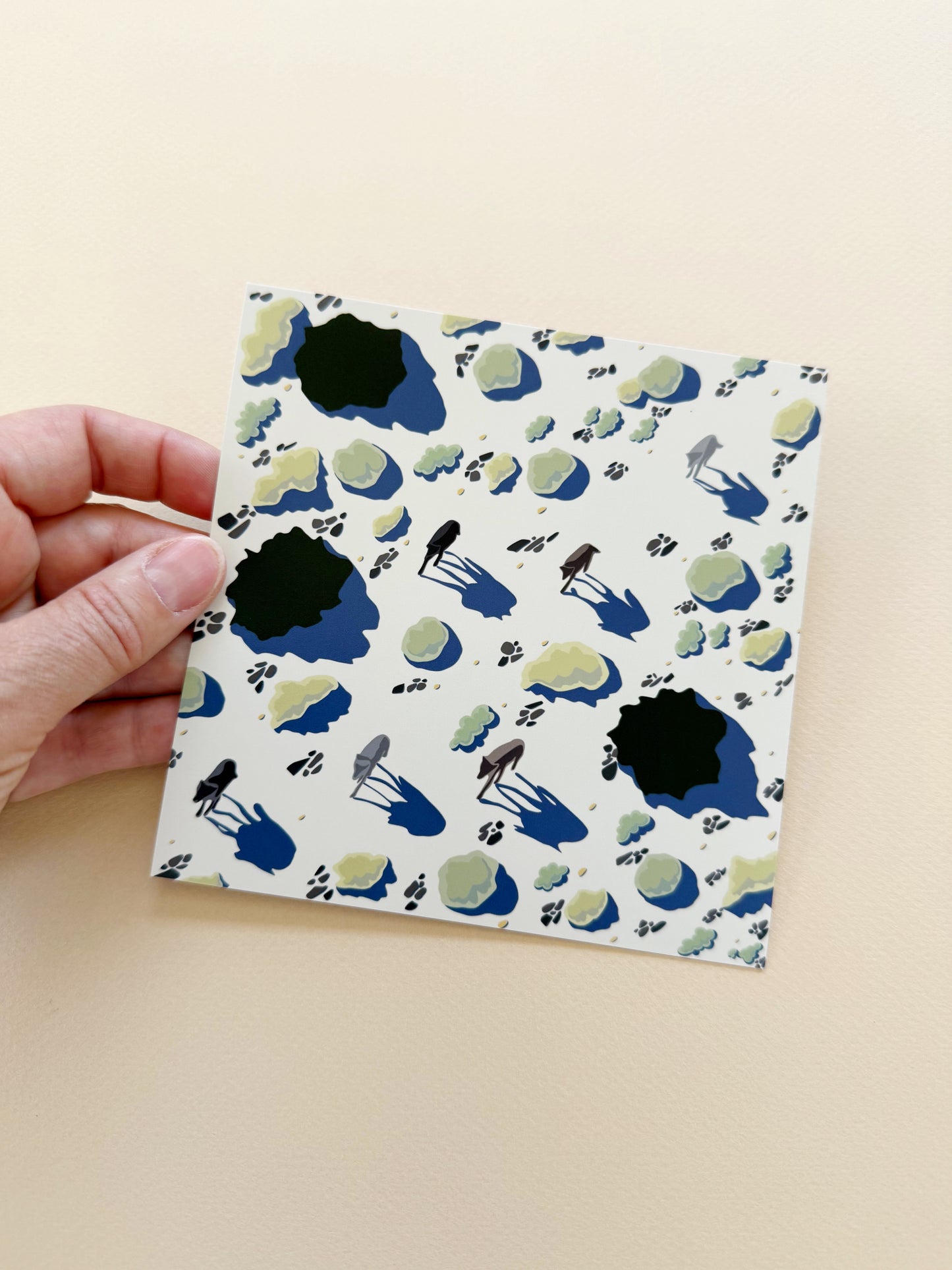 AH. Wolves traveling print