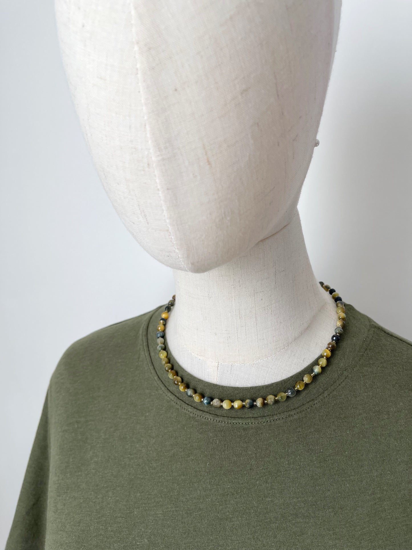 AD. Necklaces that harmonize with my Orange & Green Lattice Scarf & Earrings