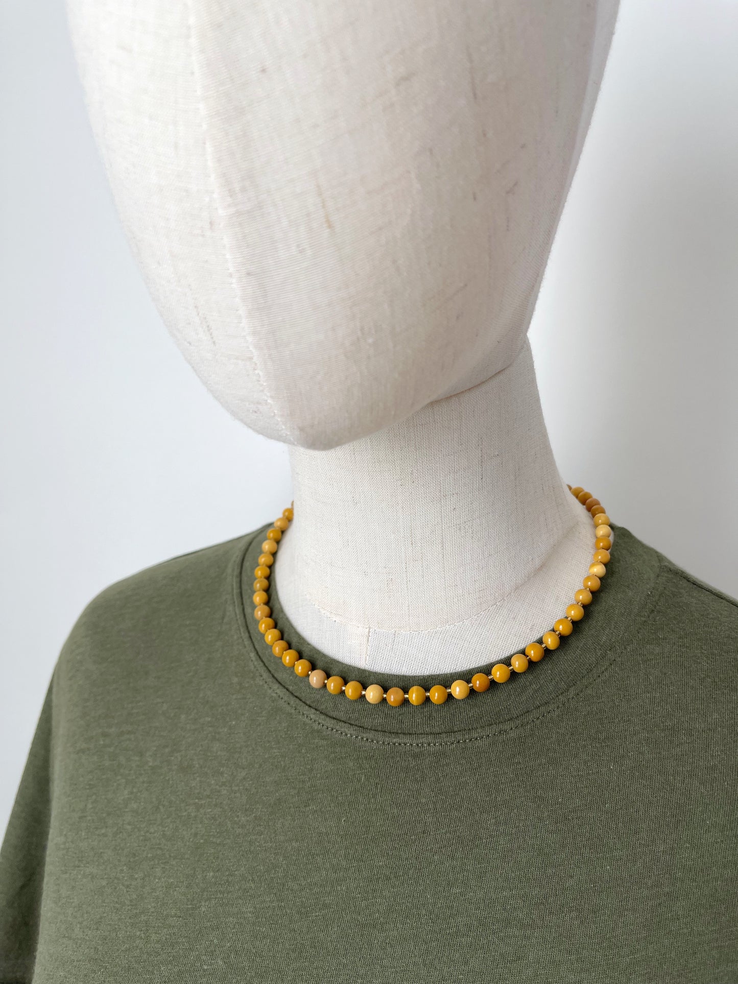 AD. Necklaces that harmonize with my Orange & Green Lattice Scarf & Earrings