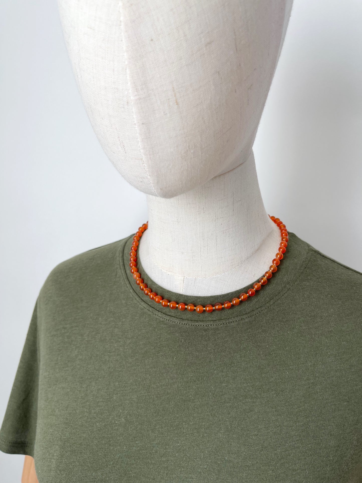 AD. Necklaces that harmonize with my Orange & Green Lattice Scarf & Earrings