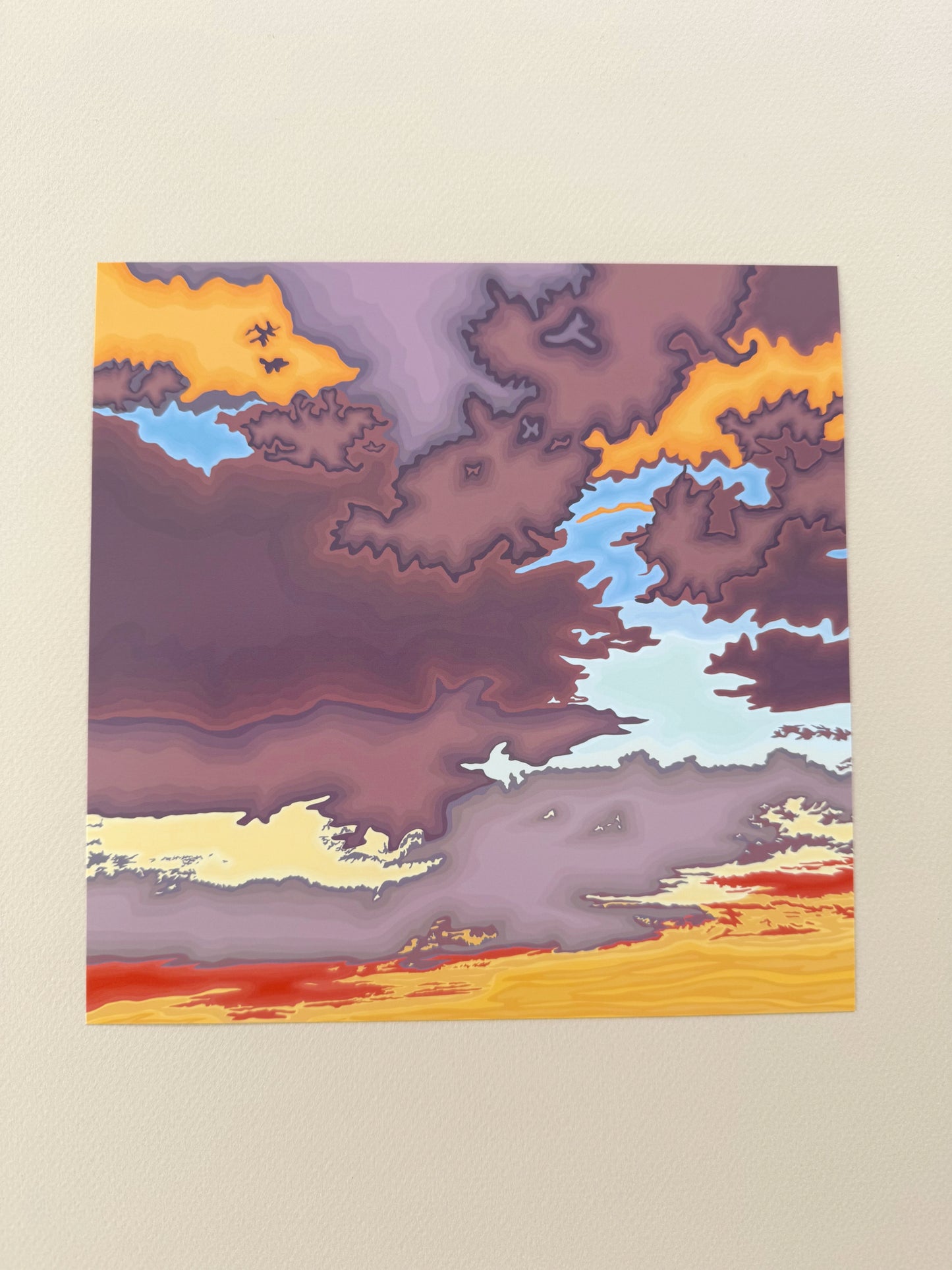 A. Mauve Sunset print