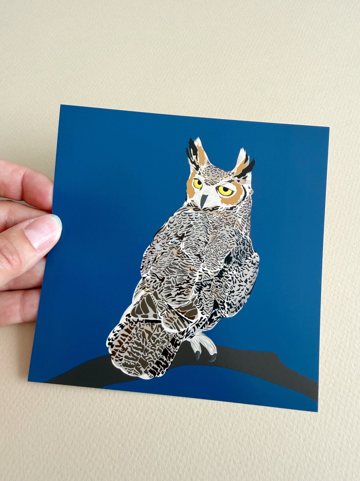 AB. Great Horned Owl print