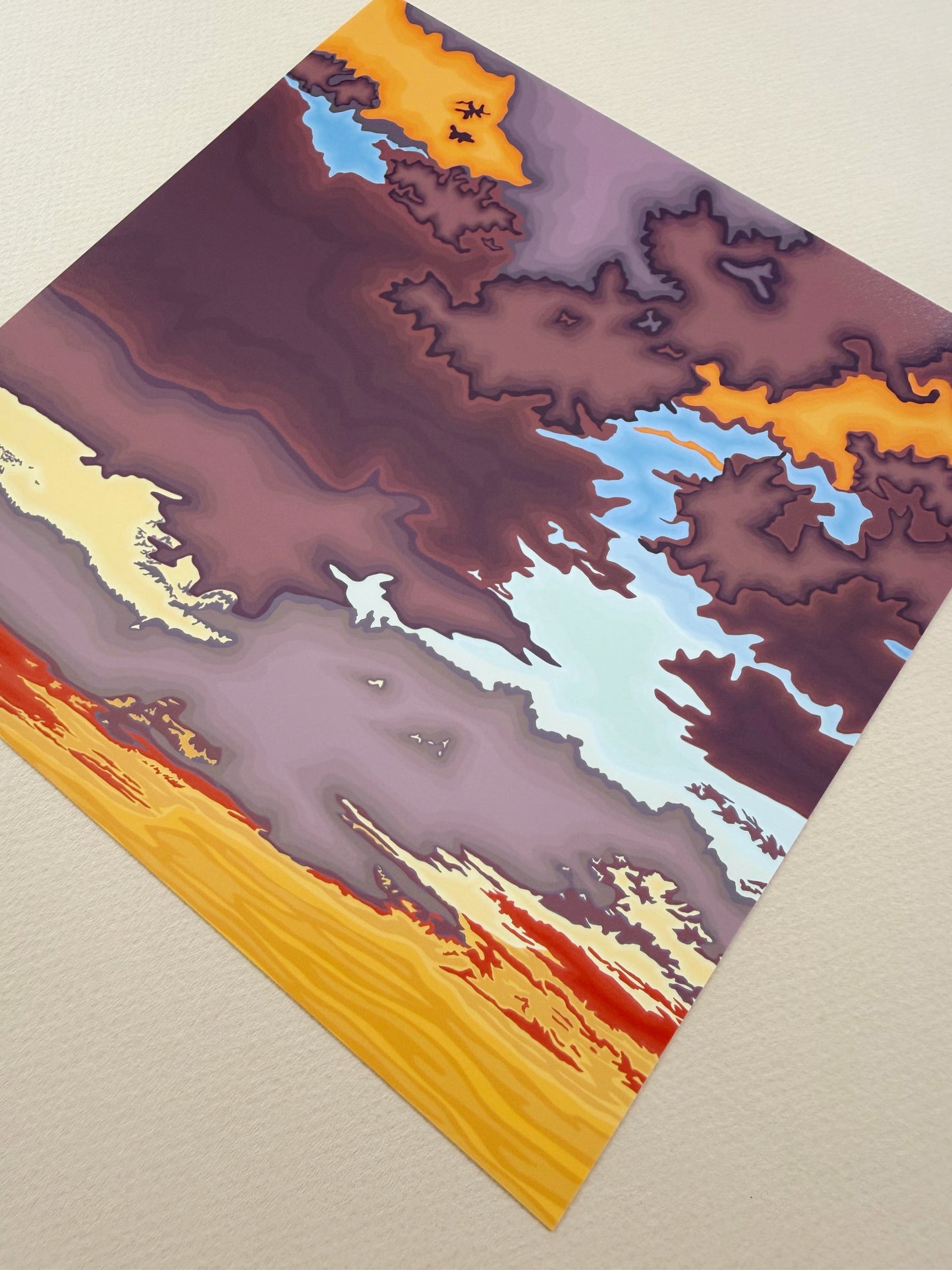 A. Mauve Sunset print