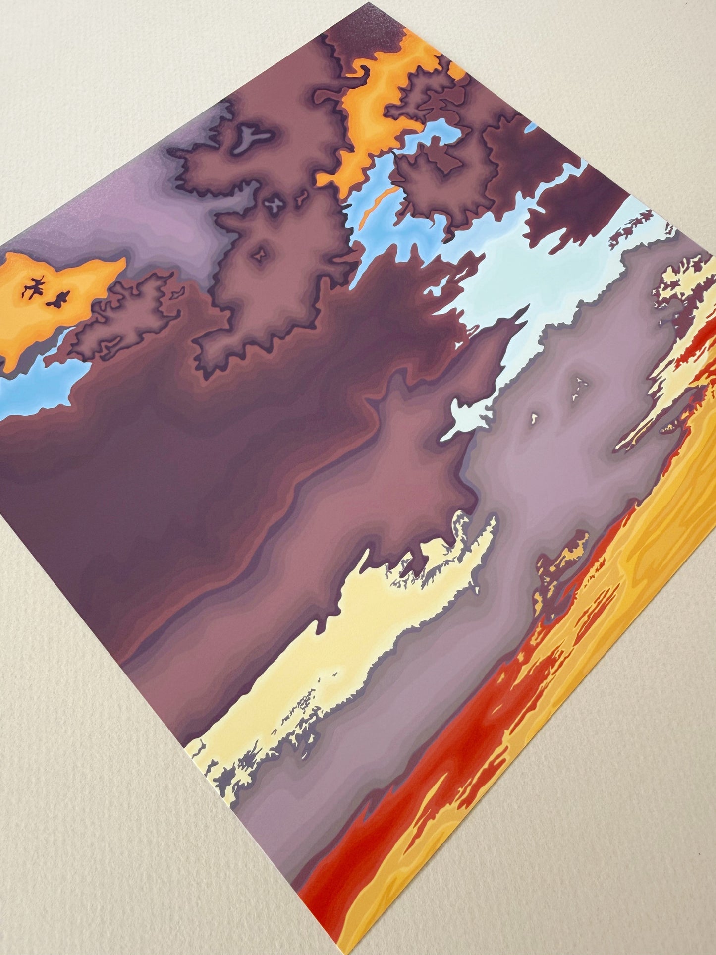 A. Mauve Sunset print
