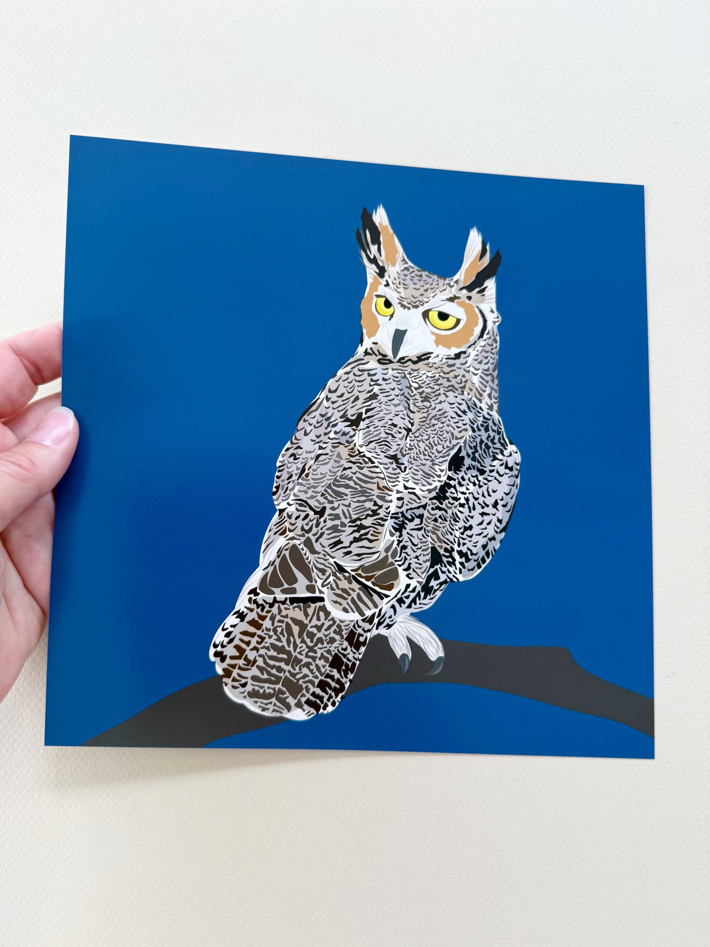 AB. Great Horned Owl print