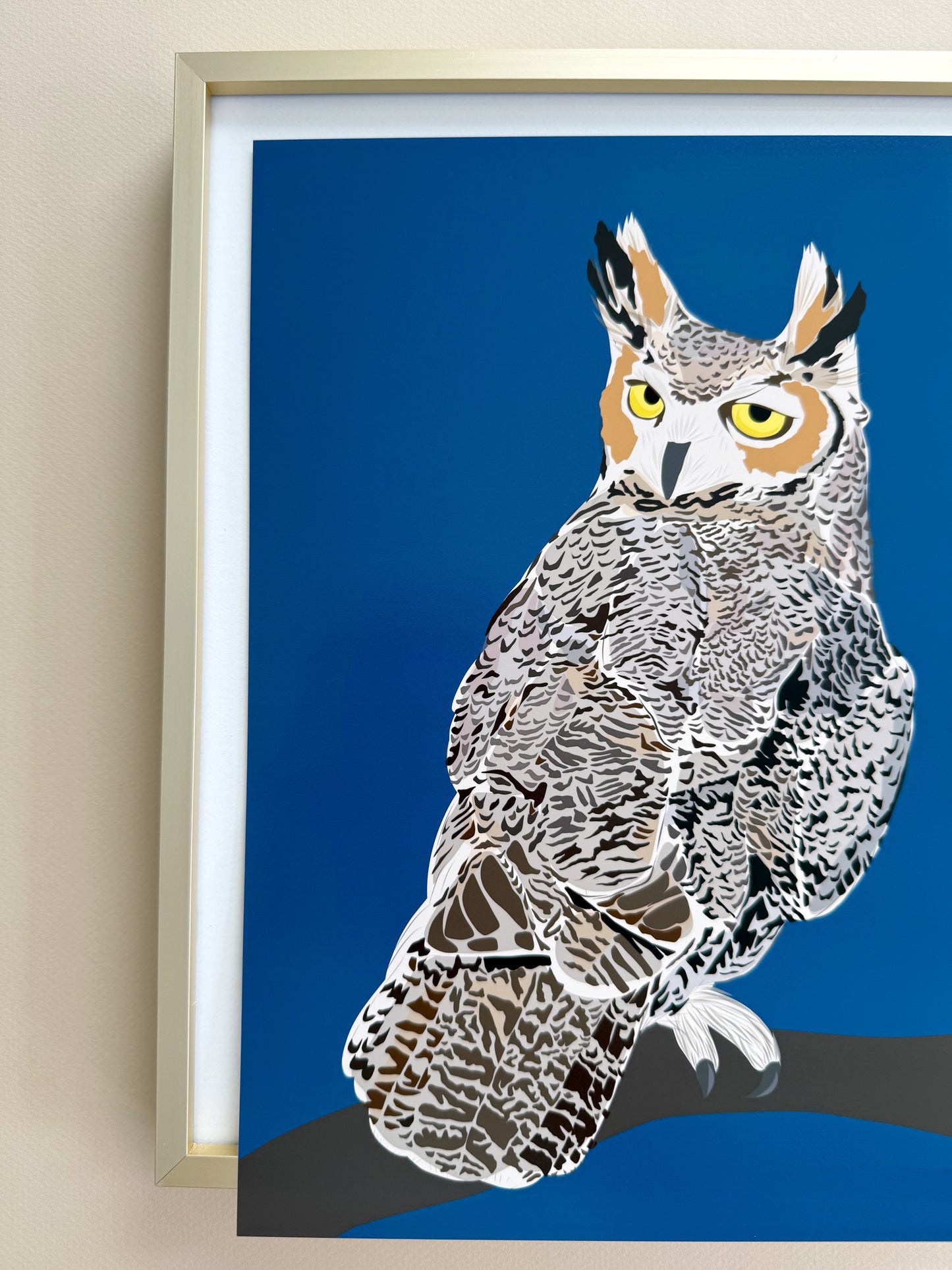 AB. Great Horned Owl print