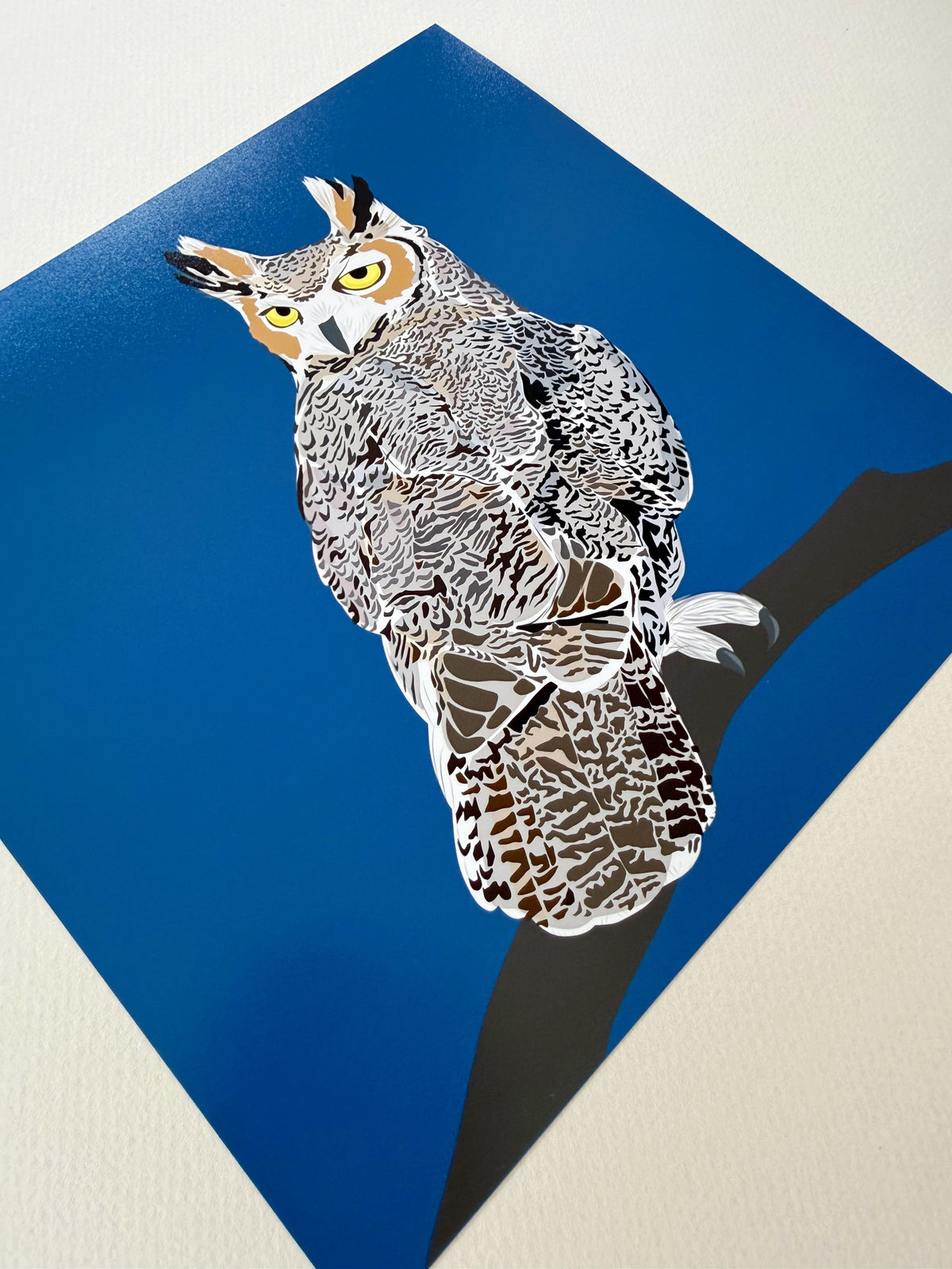 AB. Great Horned Owl print