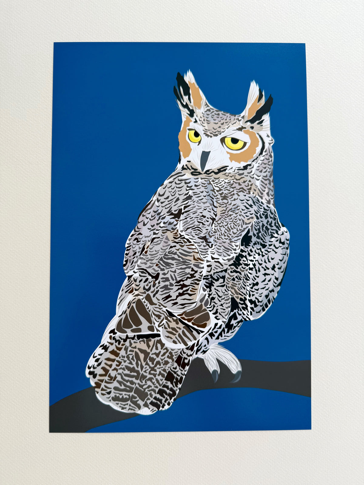 AB. Great Horned Owl print