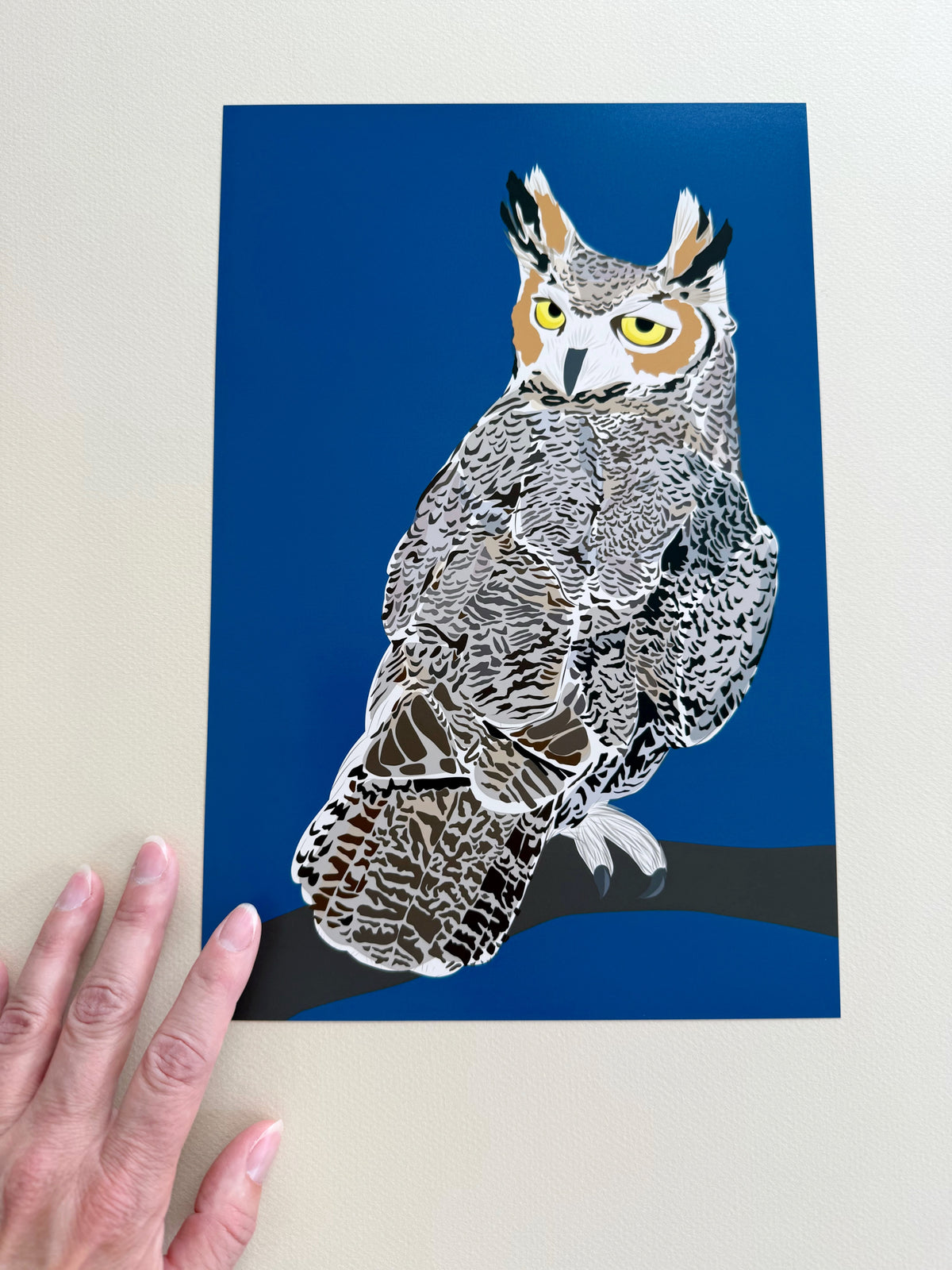 AB. Great Horned Owl print